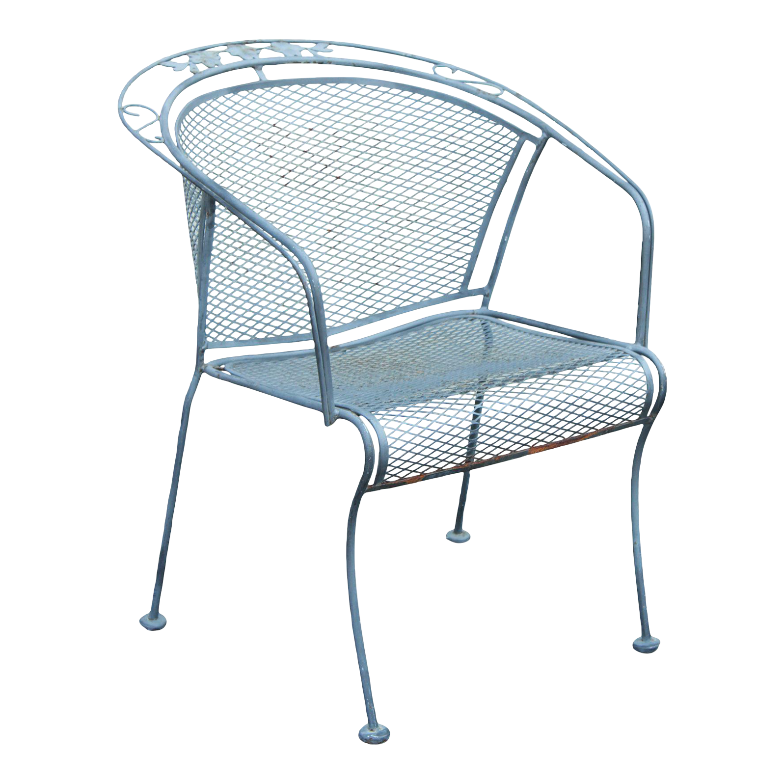 Vintage Wrought Iron Patio, Garden Armchair Chairish
