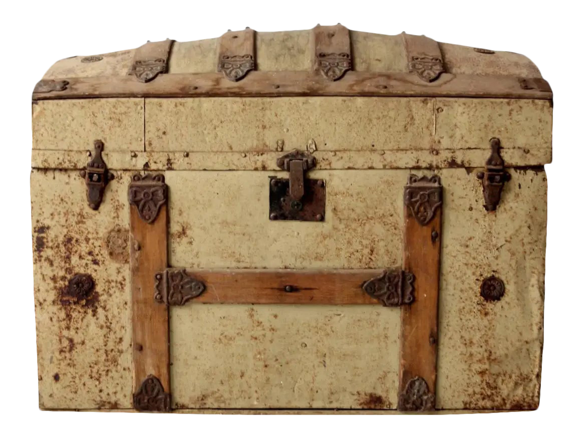 Antique Dome Top Trunk Chairish
