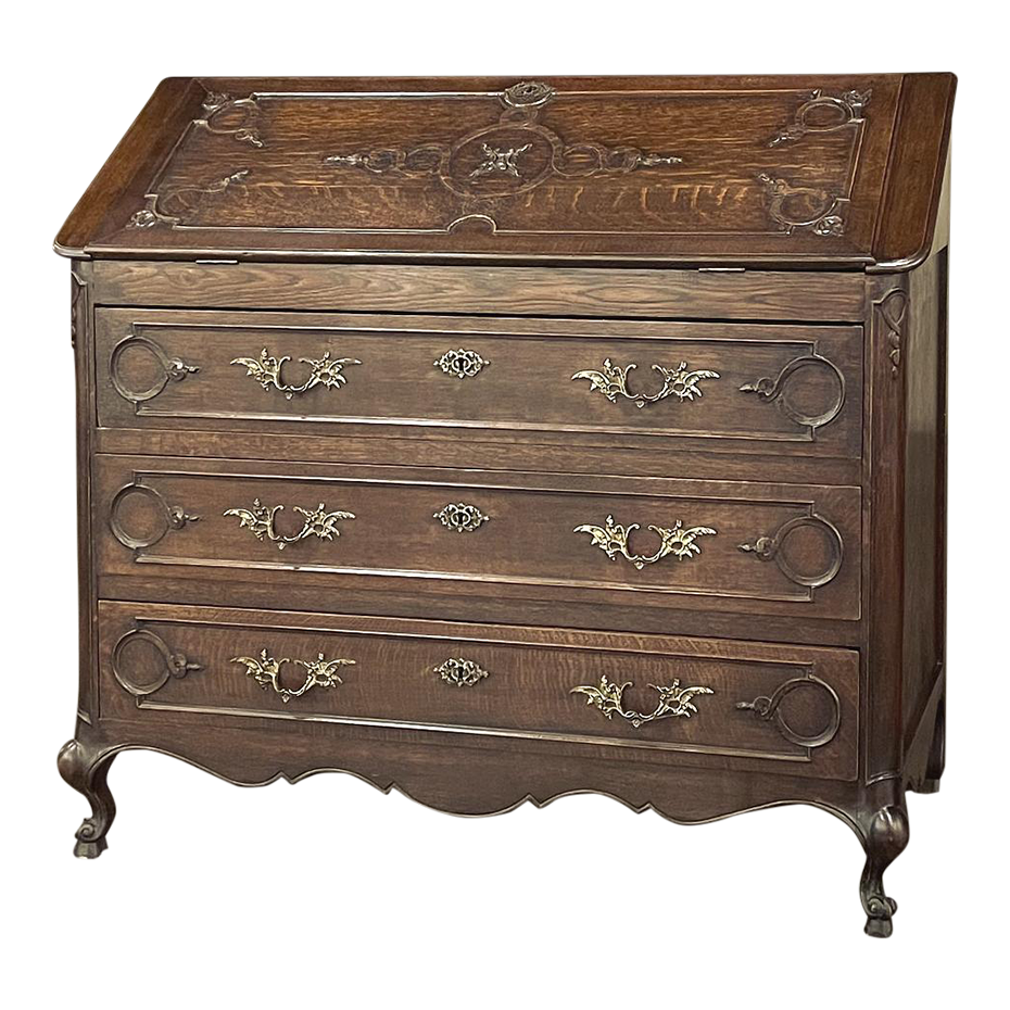 Antique Country French Oak Secretary Chairish