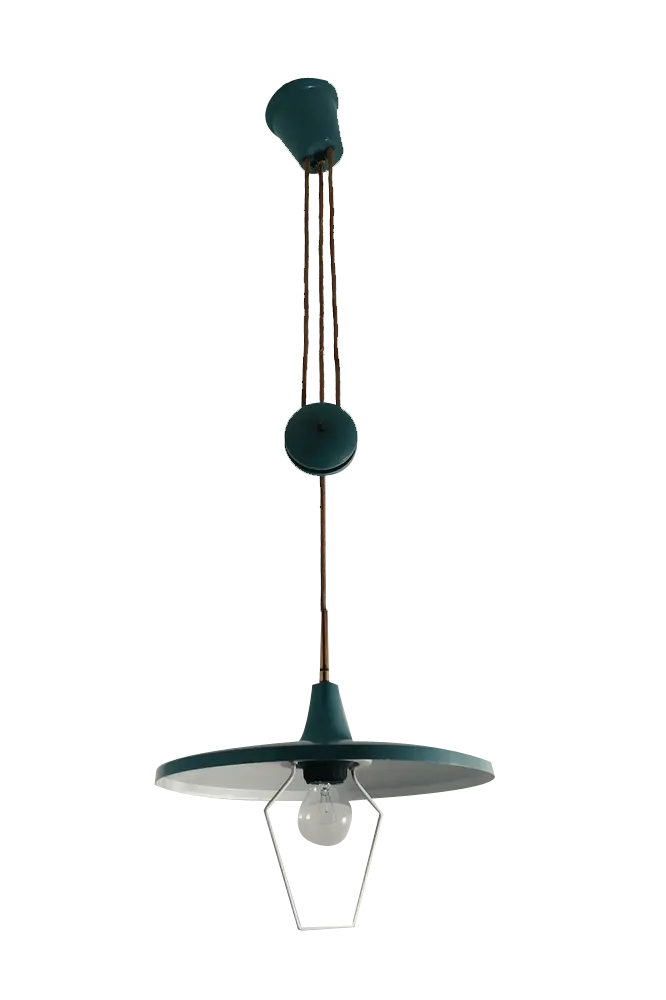 Vintage Pendant Lamp by Angelo Lelli for Arredoluce, 1950 Chairish