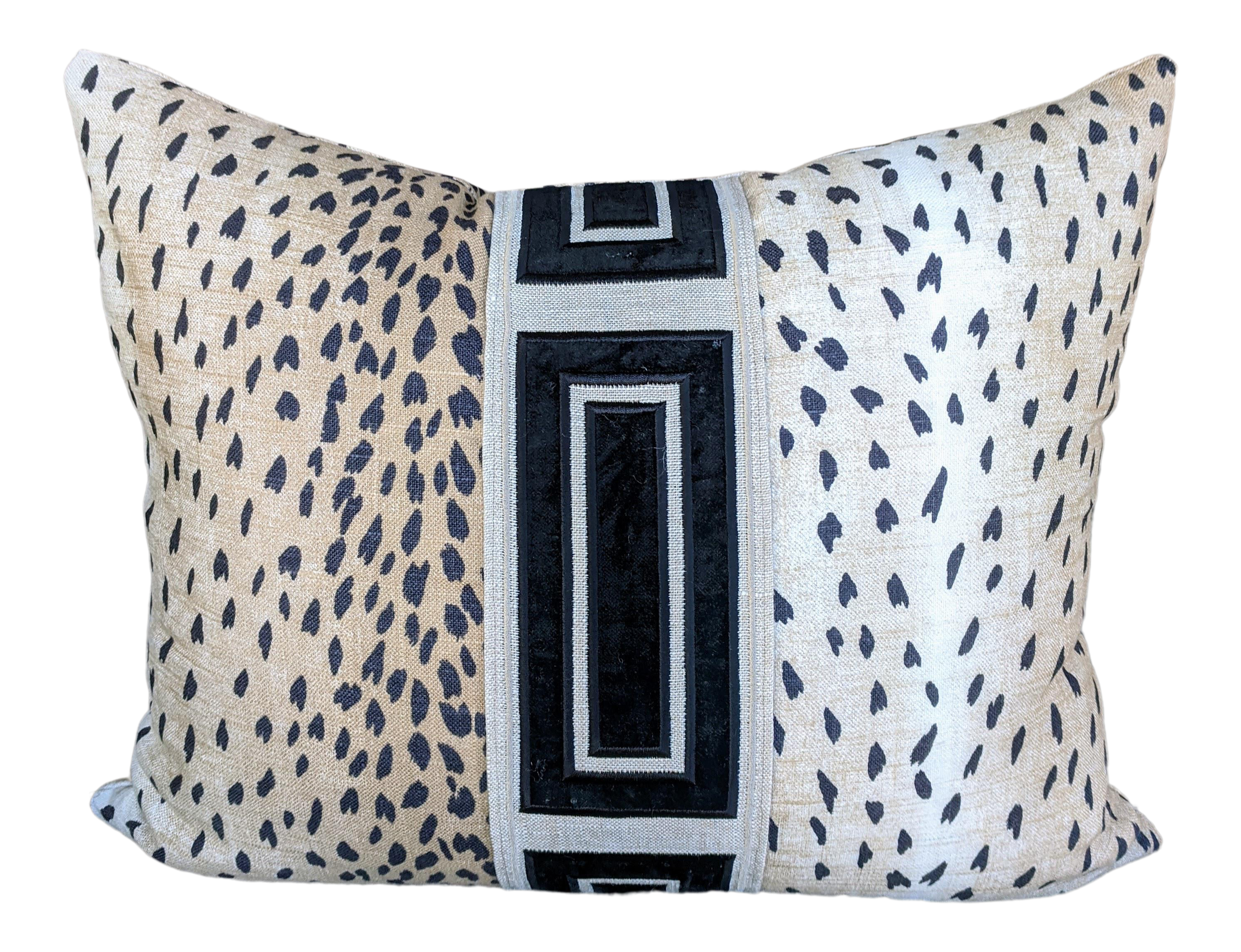 Boho Chic Black Antelope Print Pillow Cover Chairish
