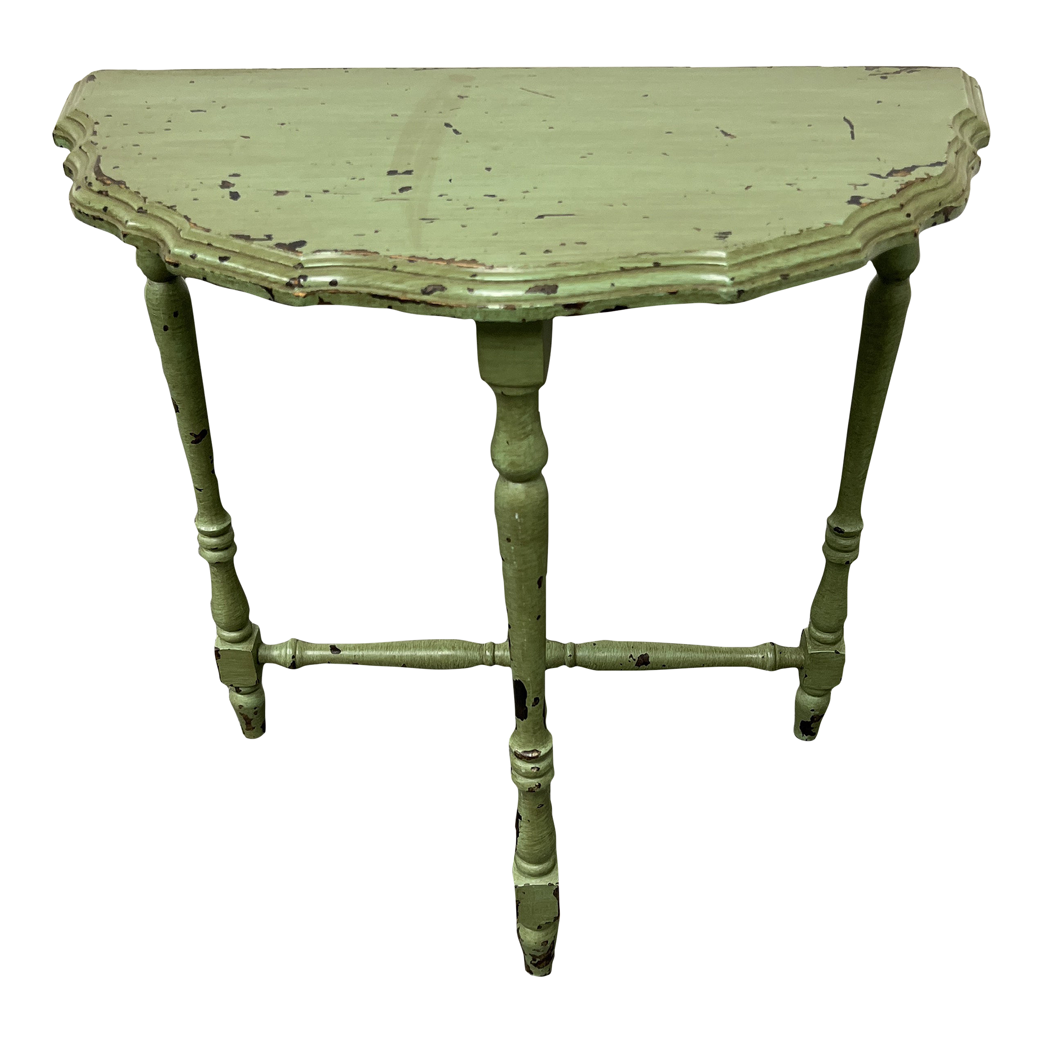 Vintage Half Moon Side Table Chairish