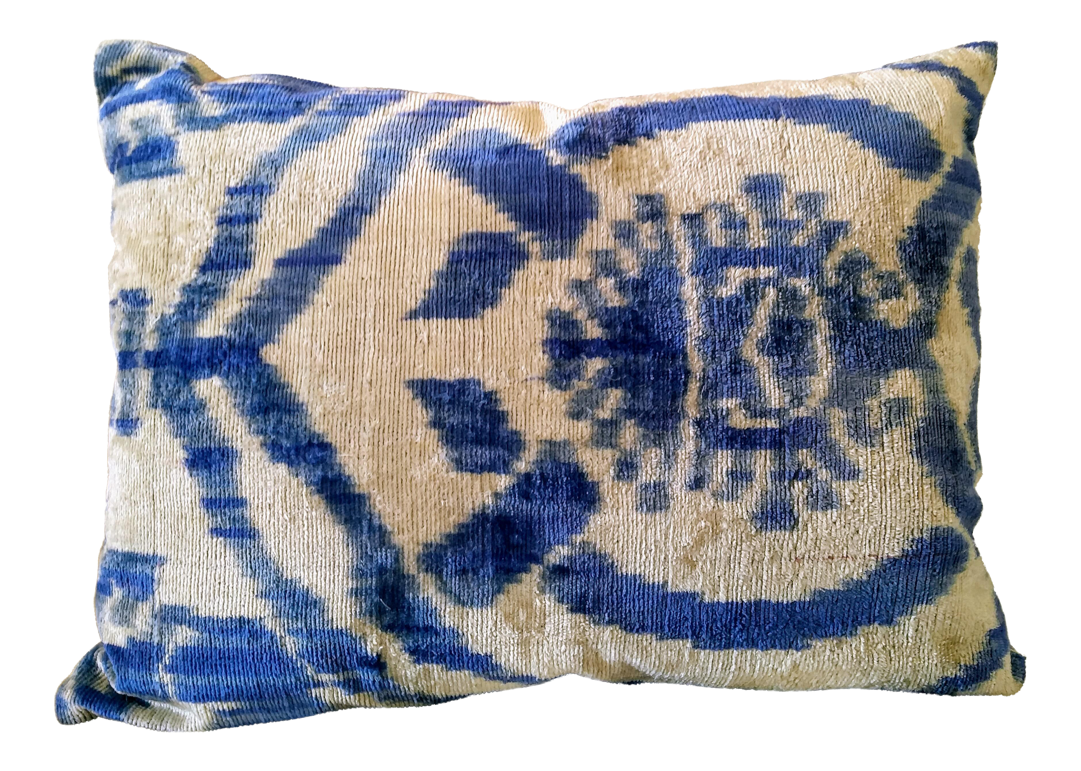 Silk Velvet Ikat Pillow Chairish