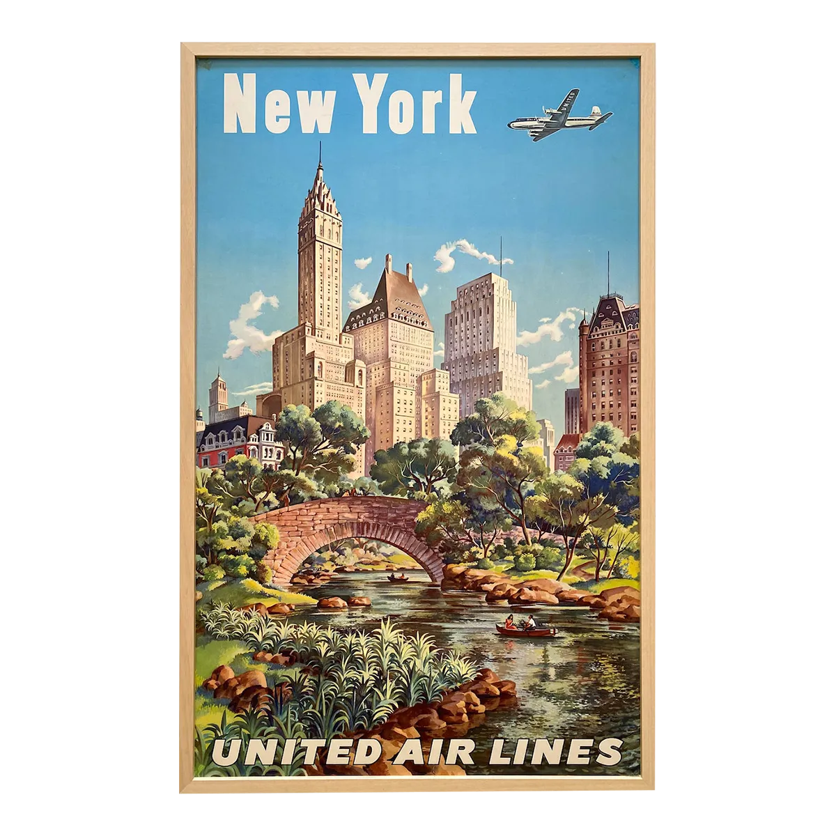 Vintage 1947 Mid Century Modern Joseph Feher Lithograph Print