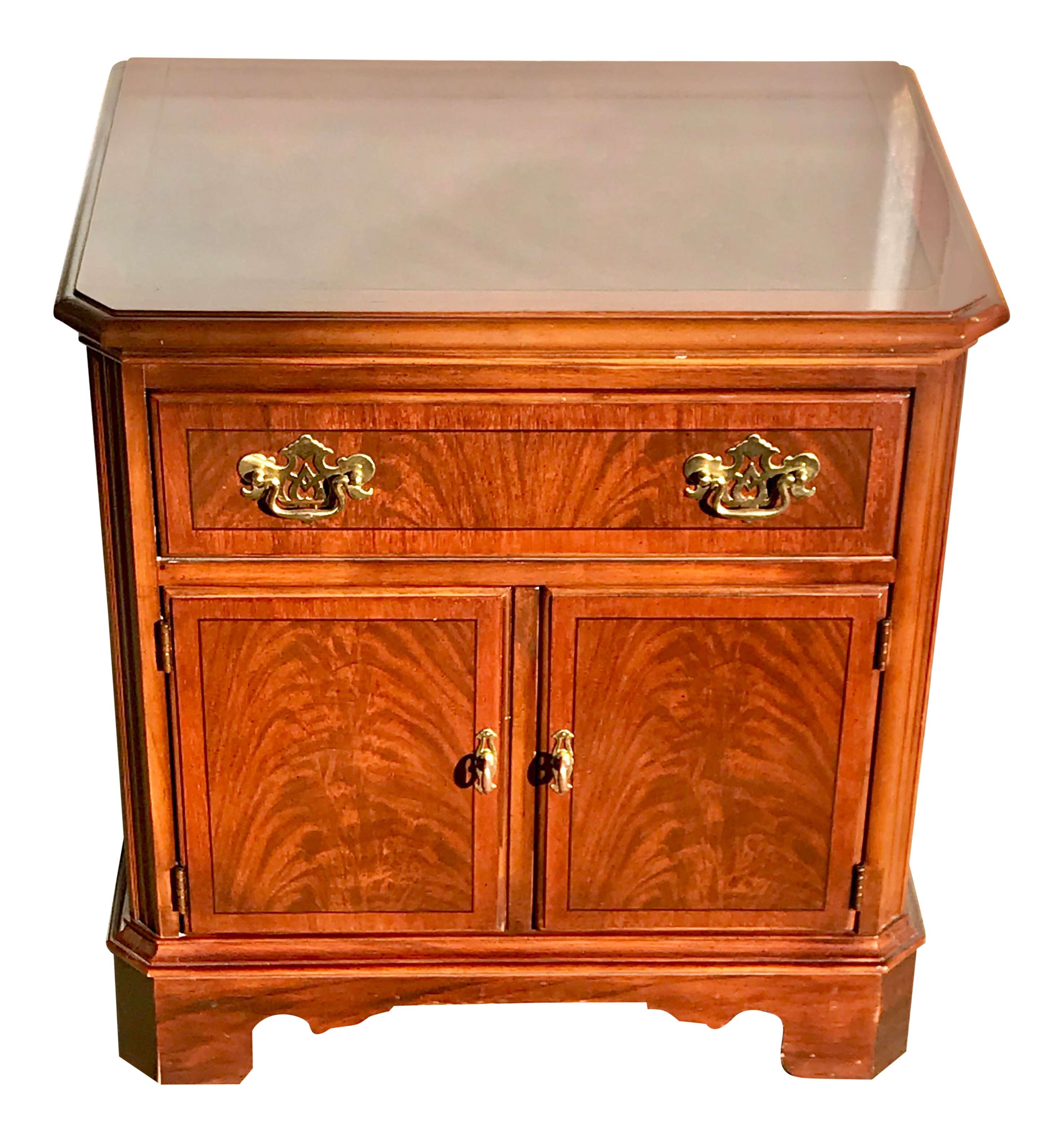 Drexel Heritage Chippendale Cherry Wood Nightstand Chairish