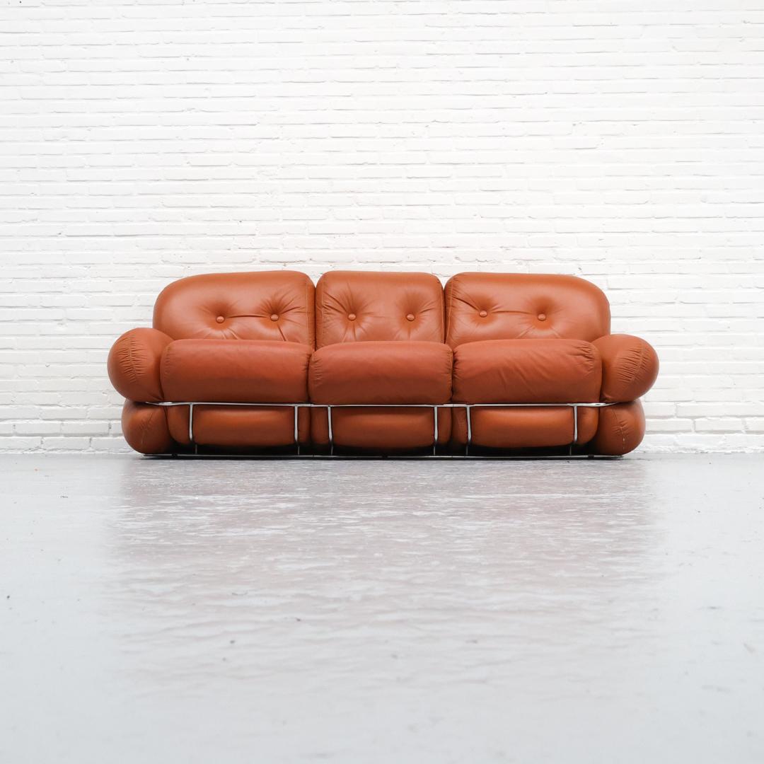 Okay Three-Seater Sofa by Adriano Piazzesi, 1970s | Chairish
