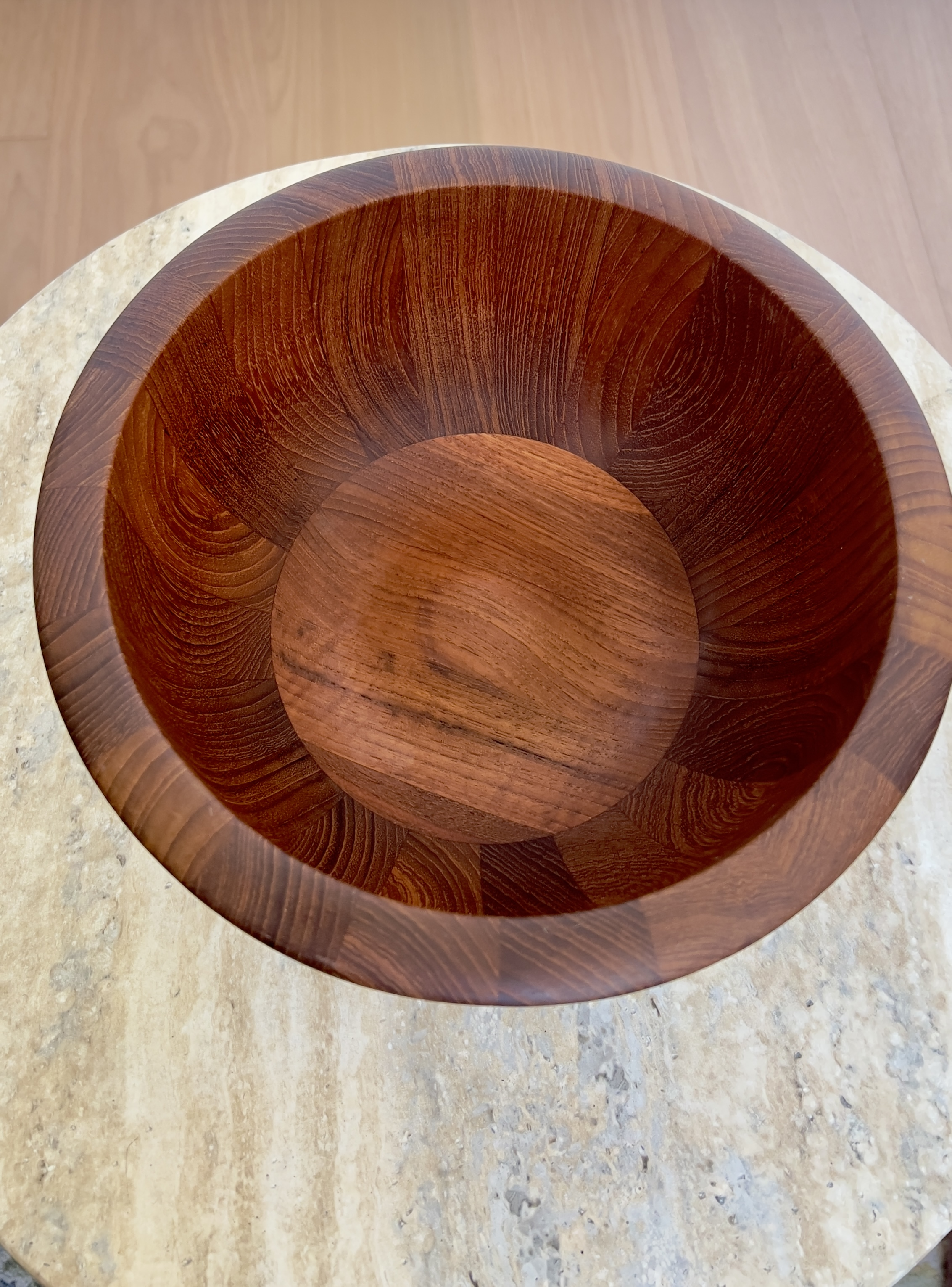 1980s Dansk by Jens Quistgaard Staved Teak Salad Bowl