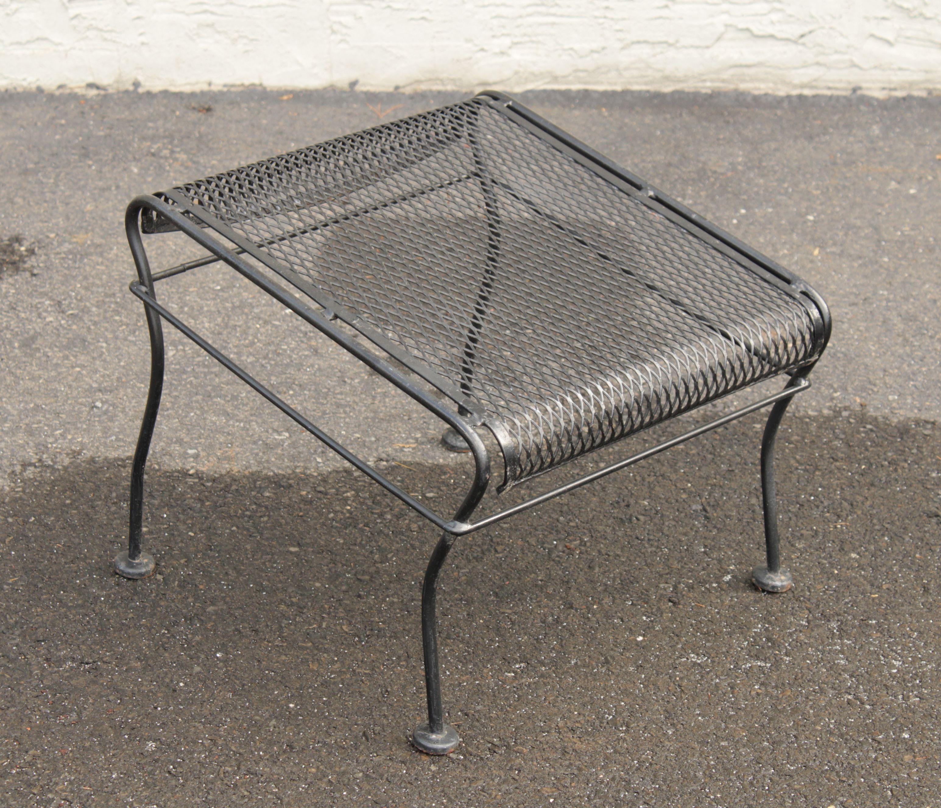 Wrought on sale iron ottoman