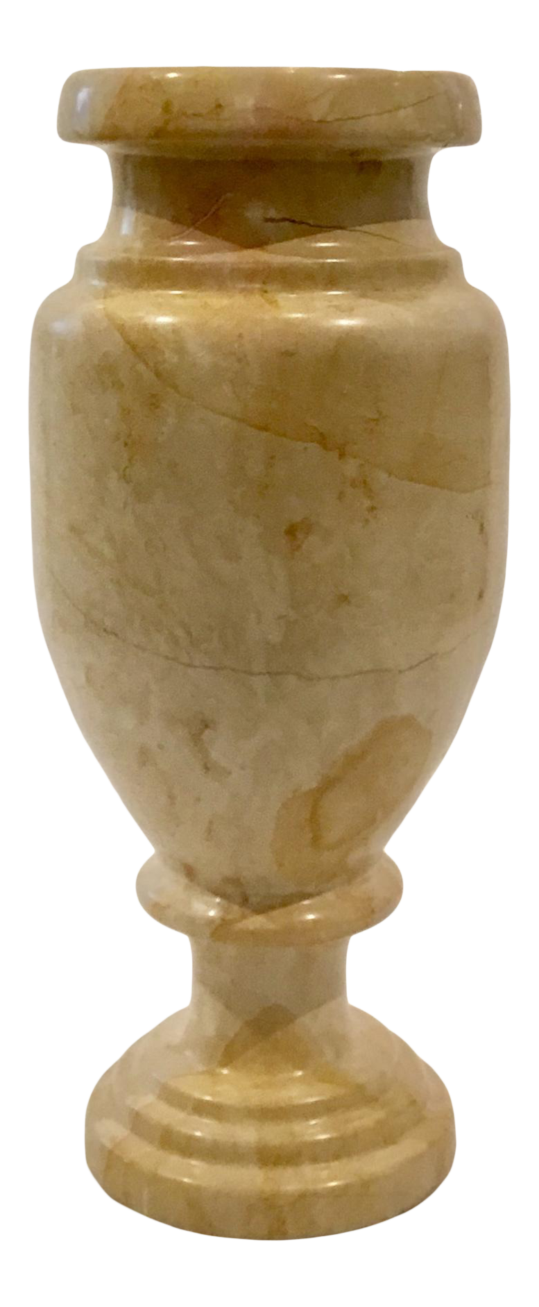 Transitional Large Honey Marble Vase Chairish