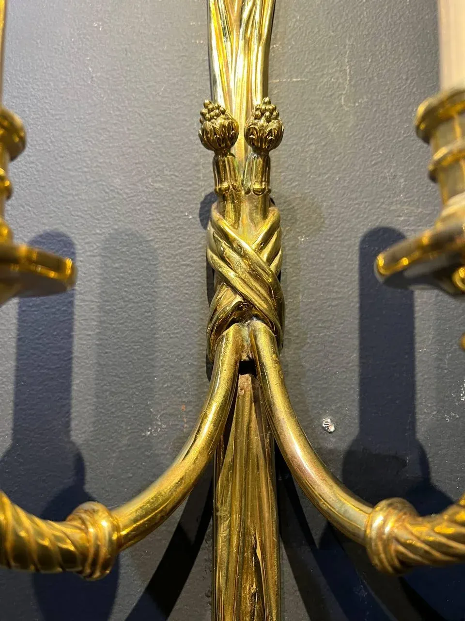 1920\'s Caldwell Gild Bronze Sconces - a Pair
