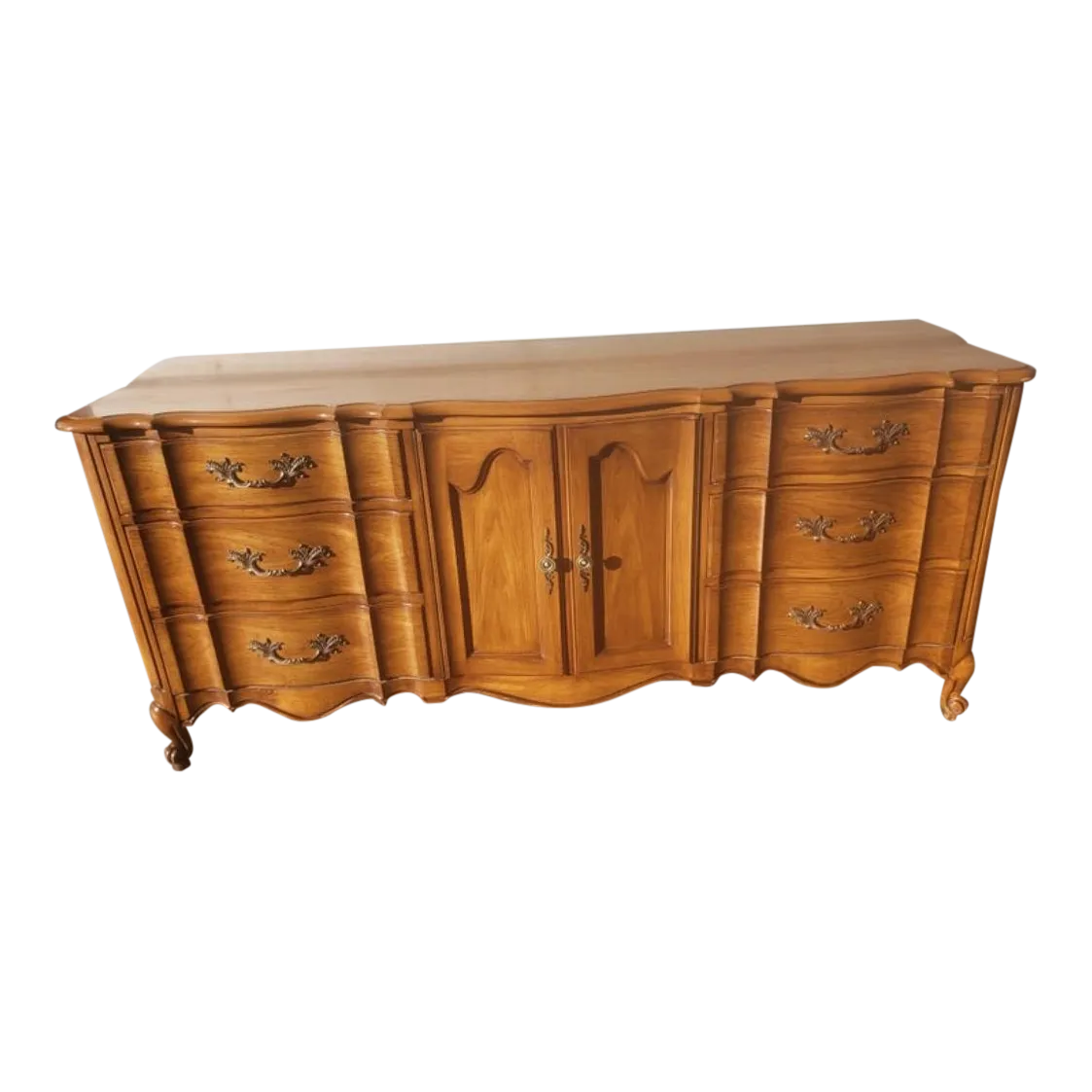 White Furniture French Country Maple Triple Dresser, Circa 1960s Chairish