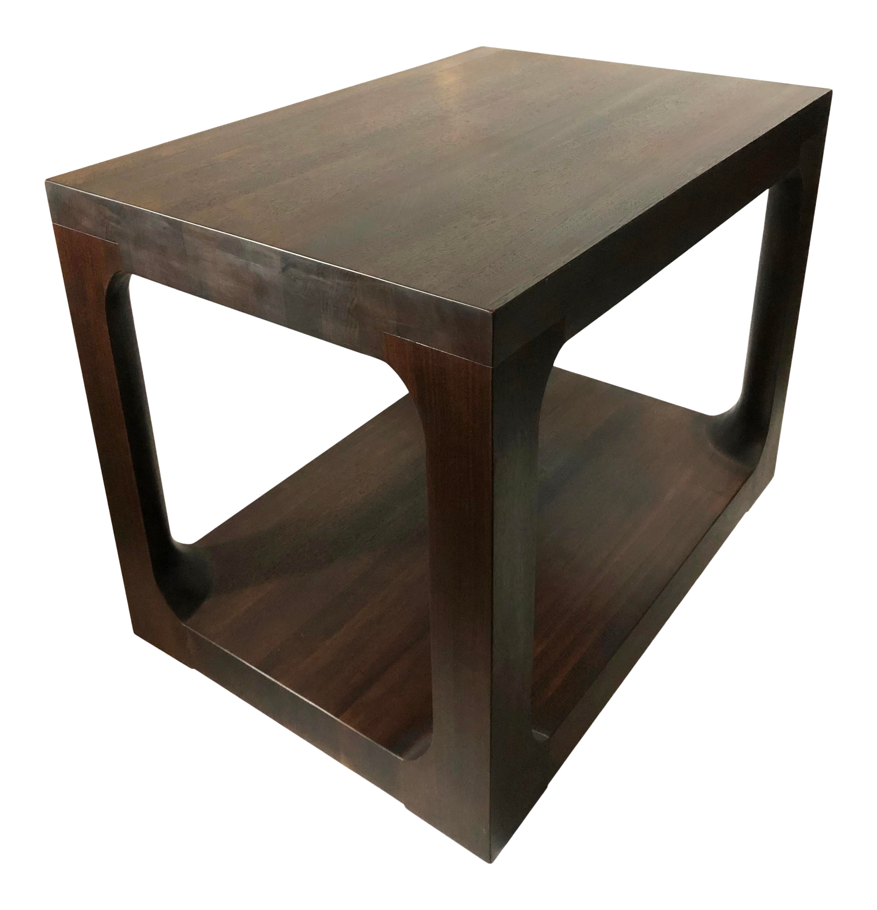 Modern Solid Walnut Lamp Side Table Chairish