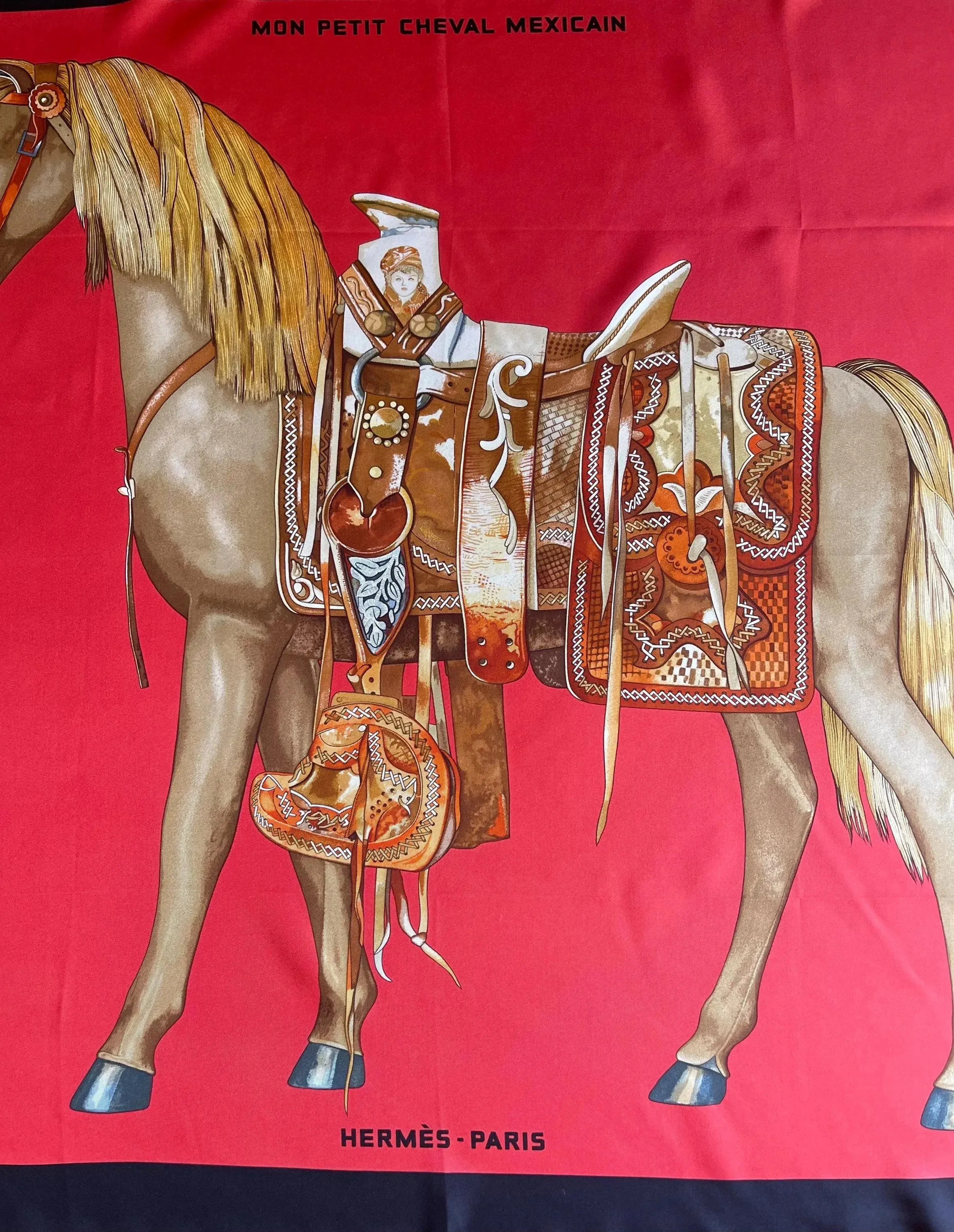 Hermès Scarf « Mon Petit Cheval Mexicain » 2009 | Chairish