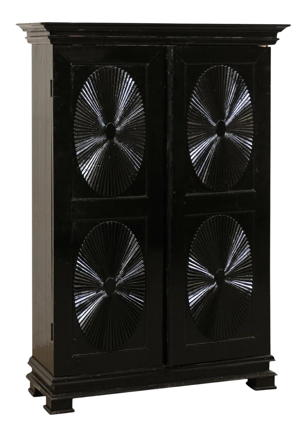 Antique British Colonial Black Armoire Chairish