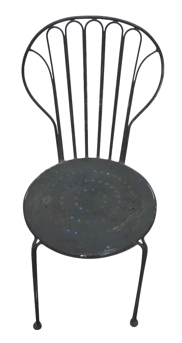 Black Metal Chair Chairish