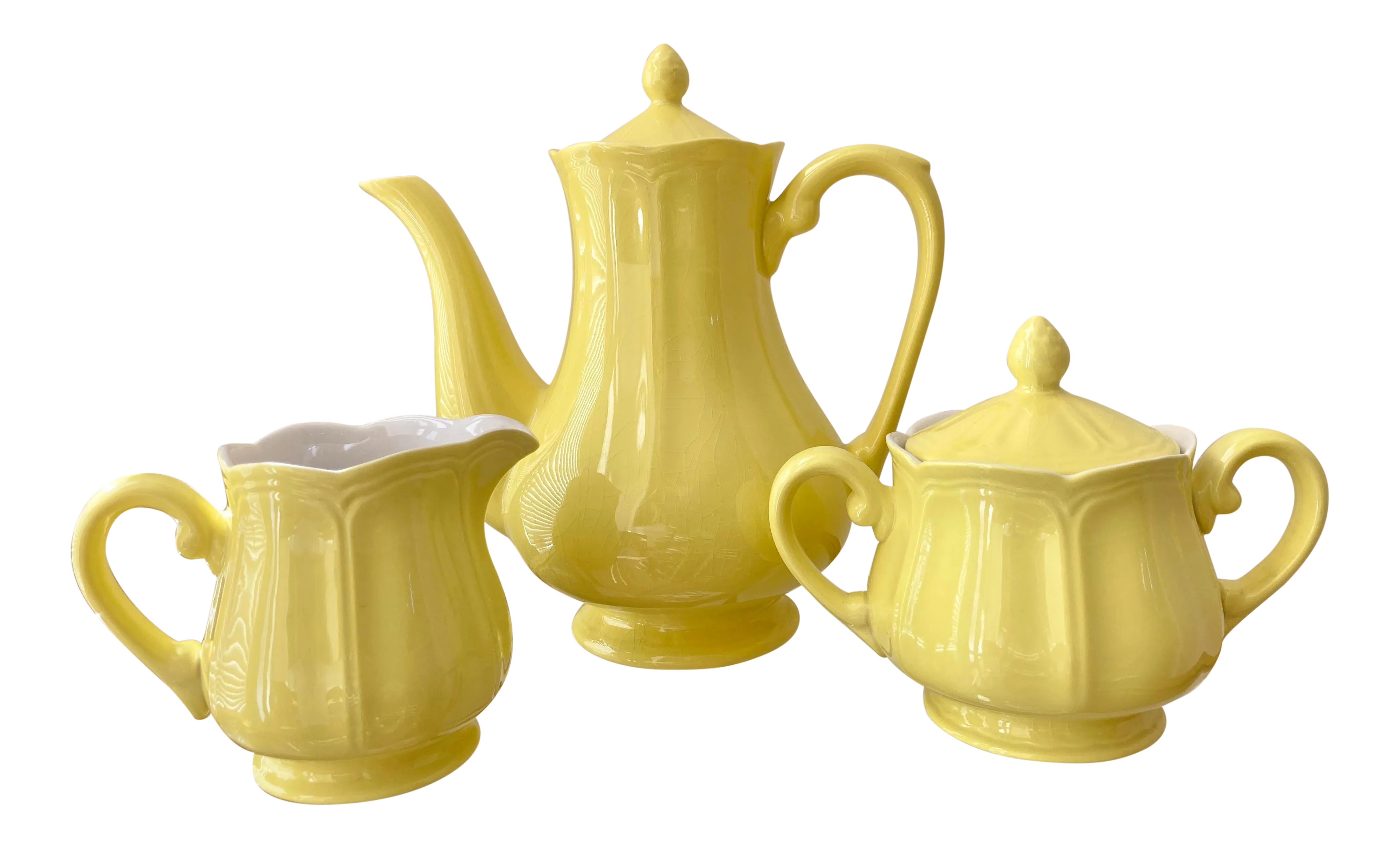 Circa 1960 Federalist Pattern No. 4236 Ironstone Lemon Yellow