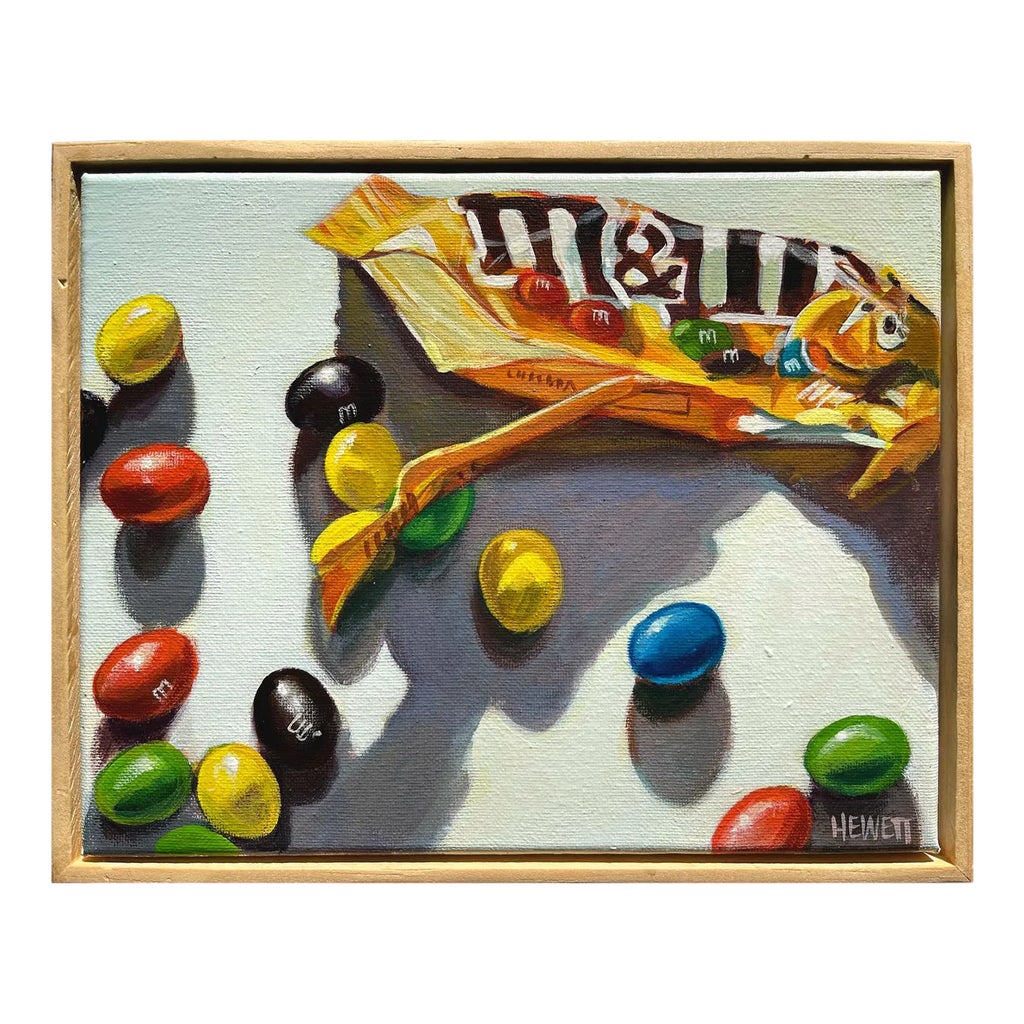 Peanut M&Ms, Original Painting, Framed | Chairish