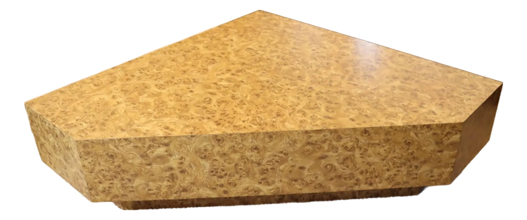 Vintage Art Deco Style Burl Wood Coffee Table