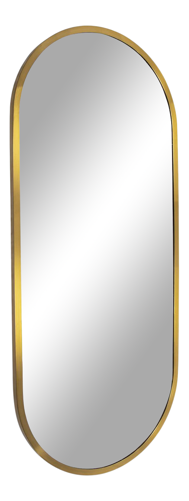 Regina Andrew Doris Steel Dressing Room Mirror, Small, Natural Brass Chairish