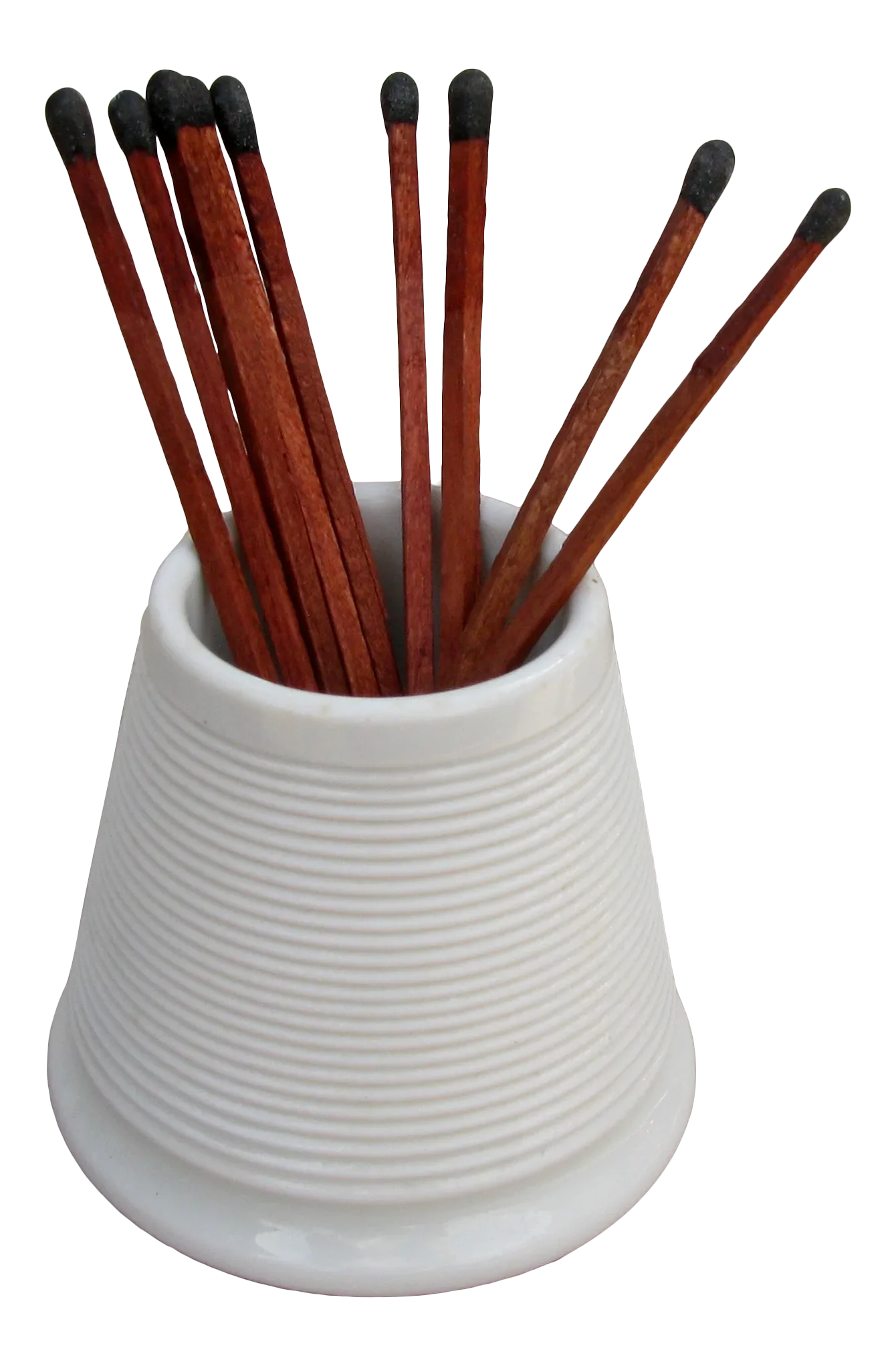 French Opaline Ribbed Match Striker / Pyrogene