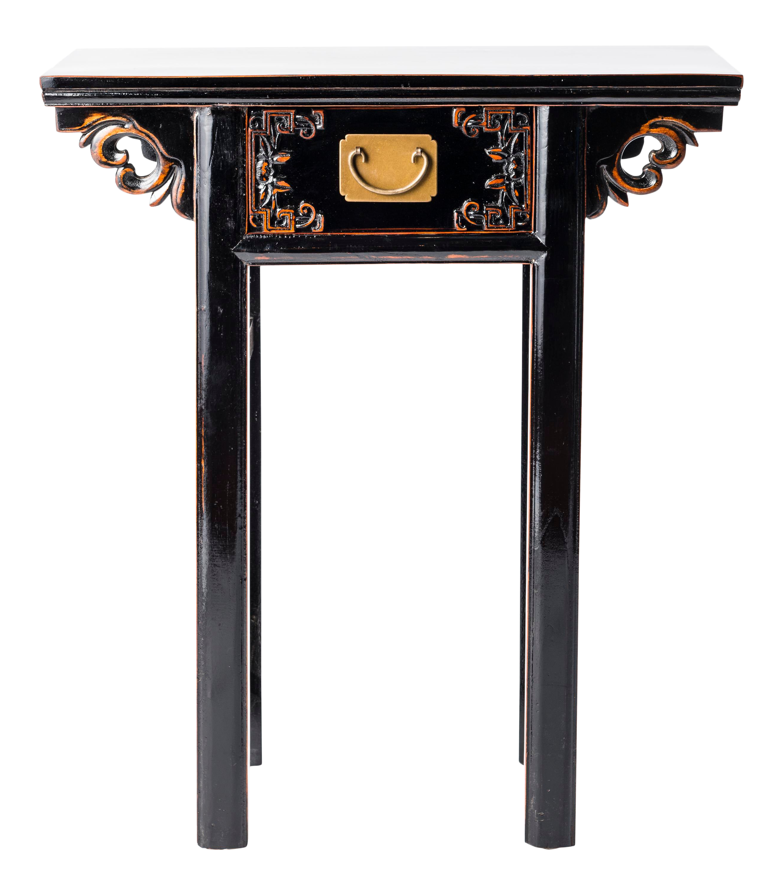 Asian Style Black Art Decor Table Chairish