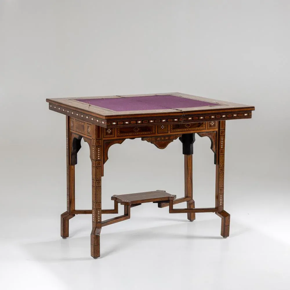 Takanoha NaoイタリアヴィンテージMebelメベルのモダンデスクトレイ Moroccan Game Table, 1850s | Chairish
