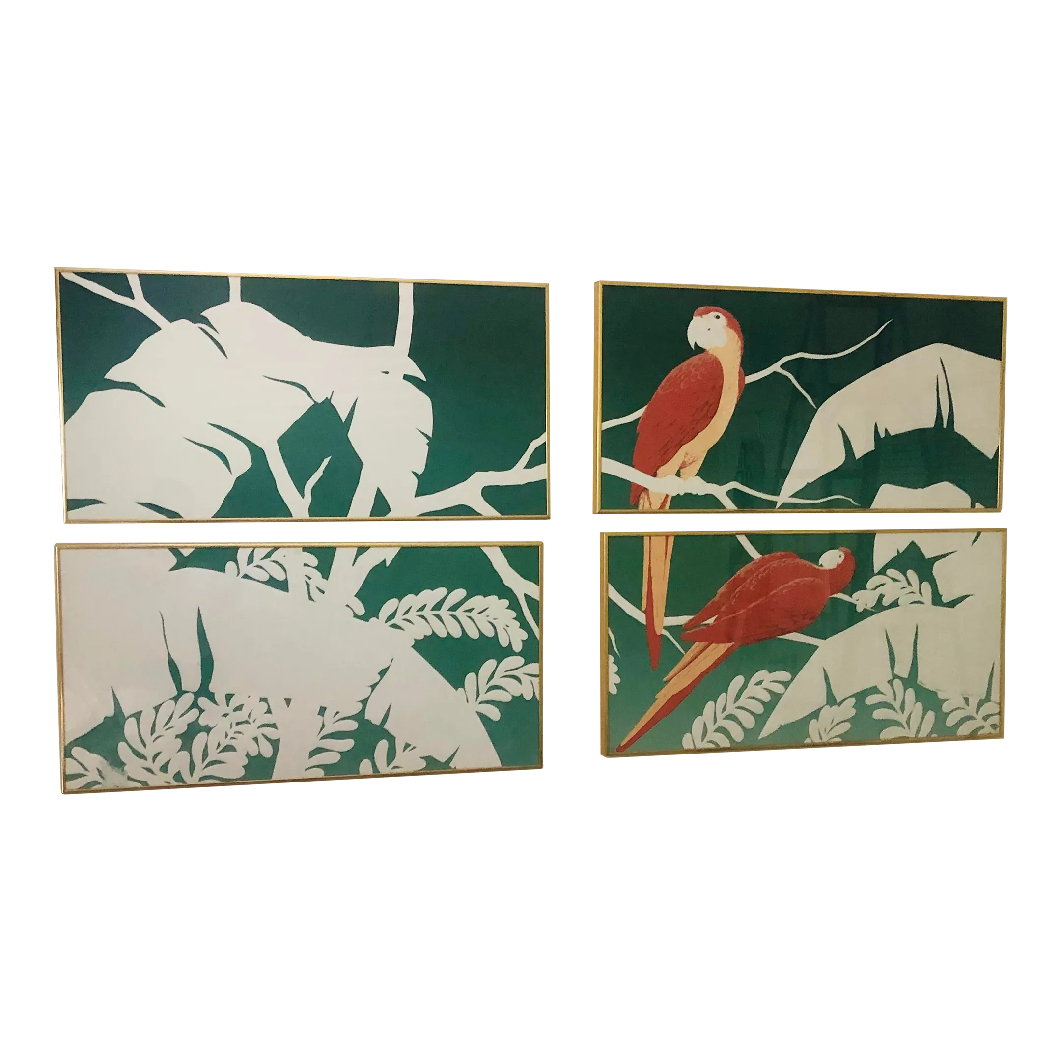 アート・デザイン・音楽 Schwedische Glasmanufakturen 1915-1960 Paradaise” 1980s Warren Woodward Quadriptych Embossed