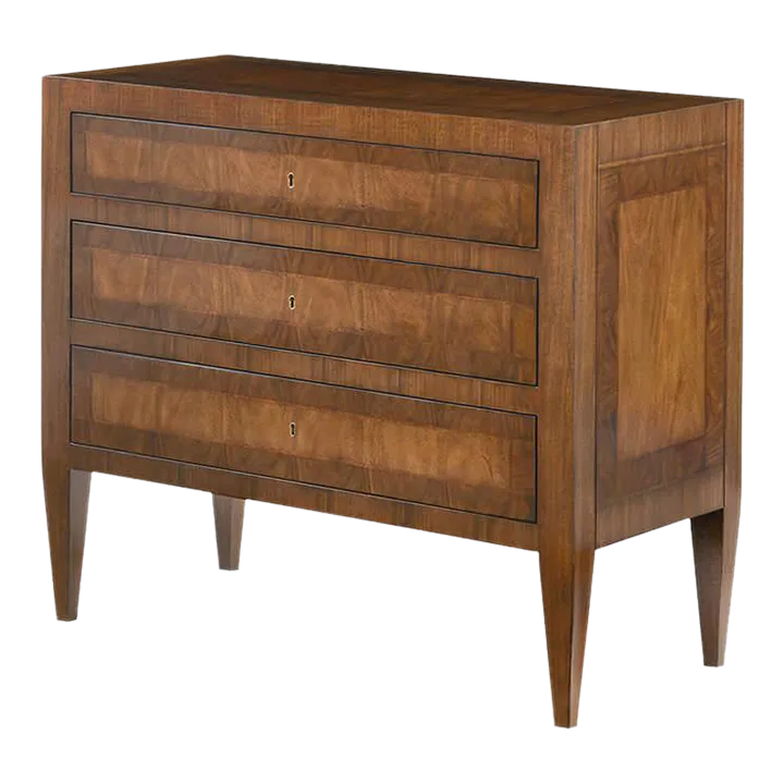 Italian Neo Classic Three Drawer Commode | Chairish