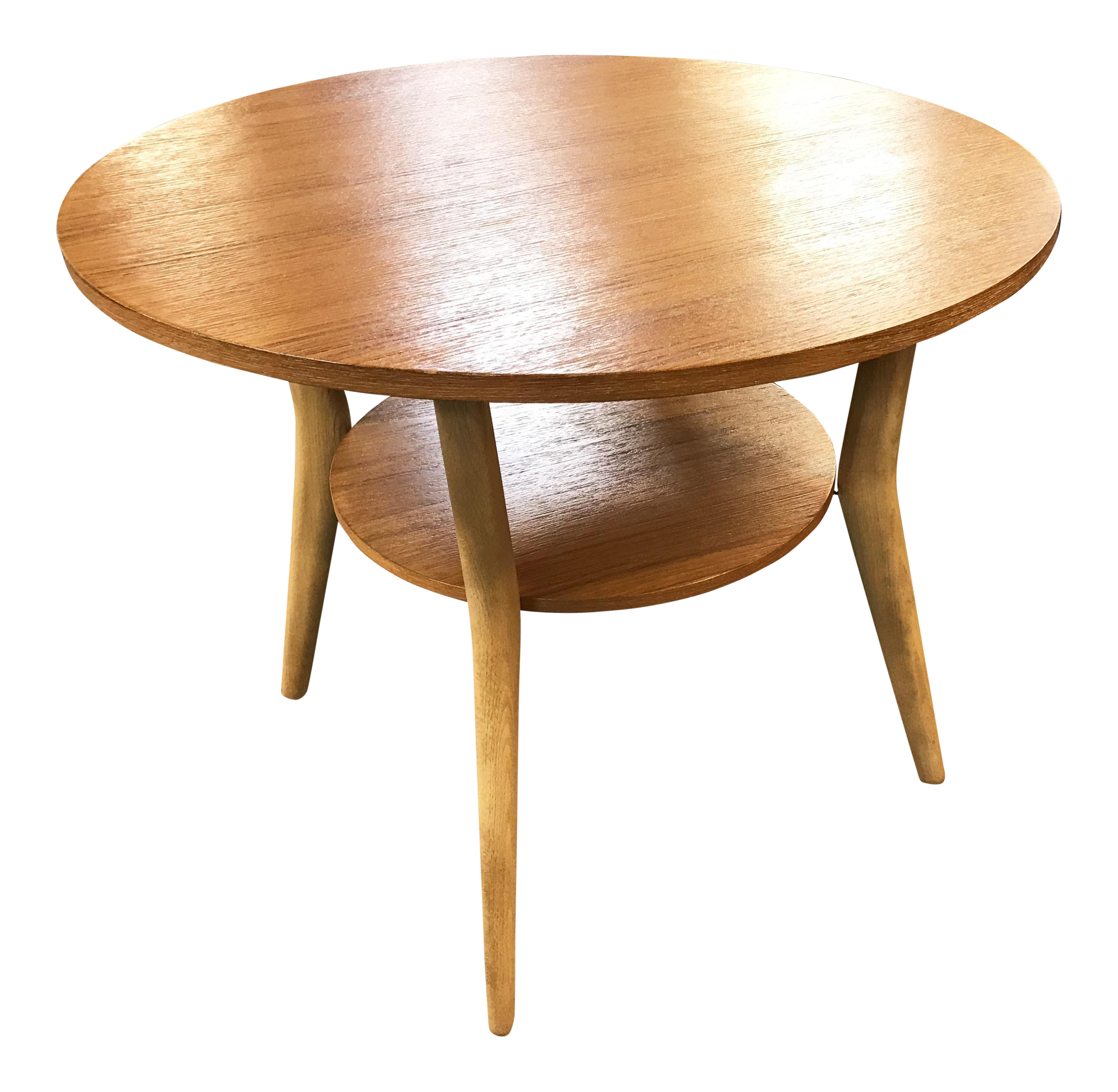 Vintage Mid-Century Danish Round Coffee Table Chairish