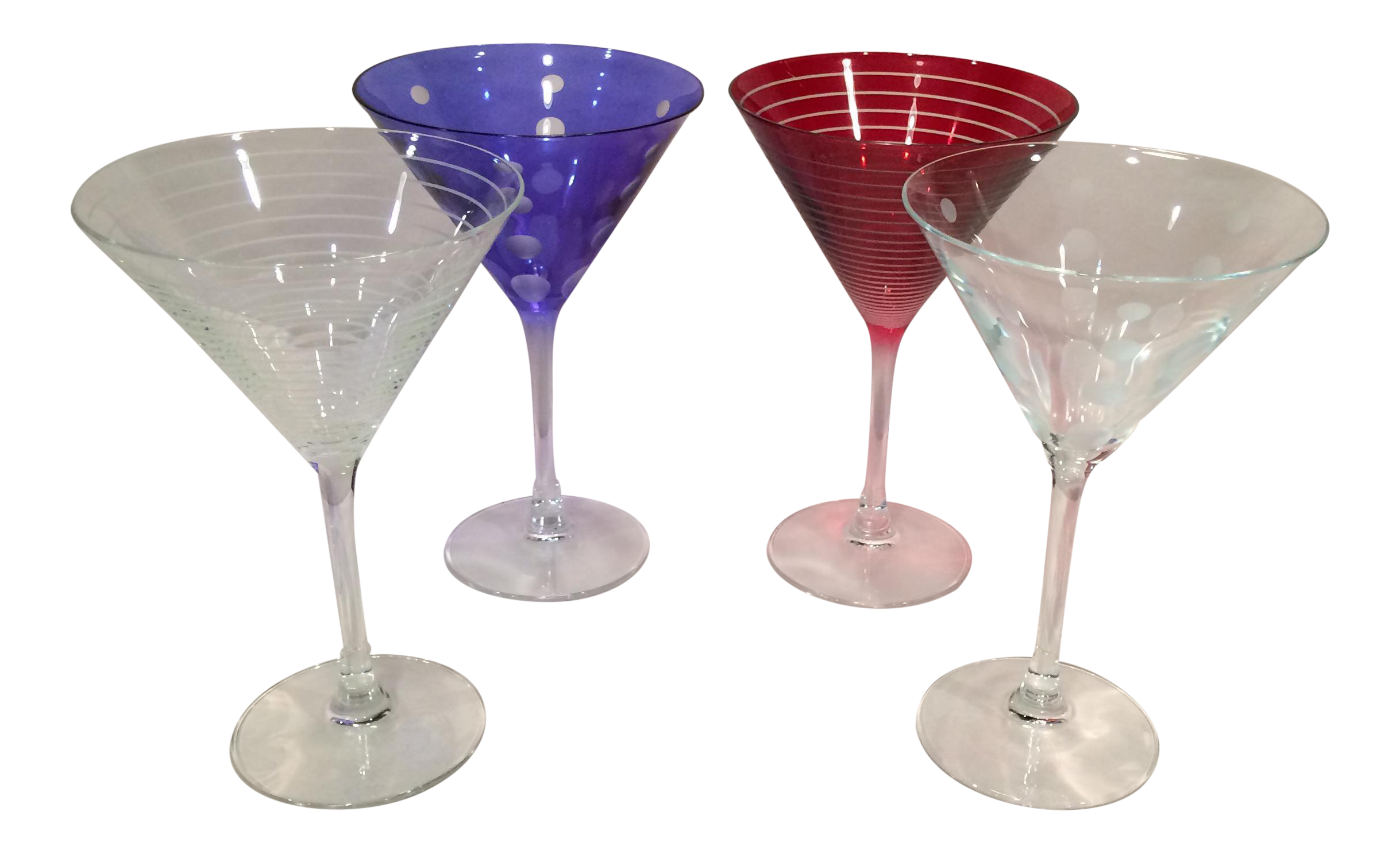 Mikasa Crystal Martini Glasses Set of 4 Chairish