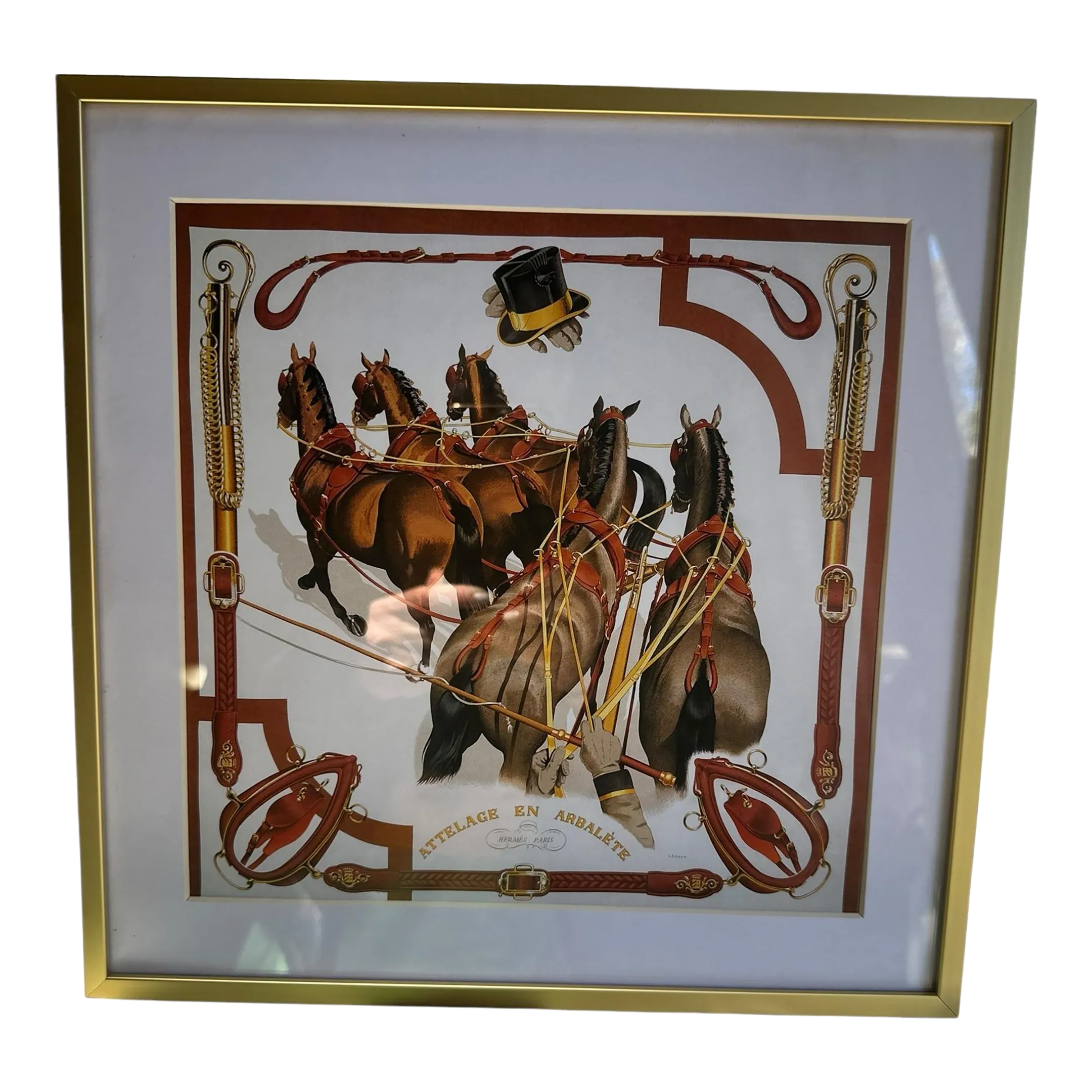 アート・デザイン・音楽 Hermes Hermes Vintage Scarf Musique des Dieux in Box Rare Marvelous