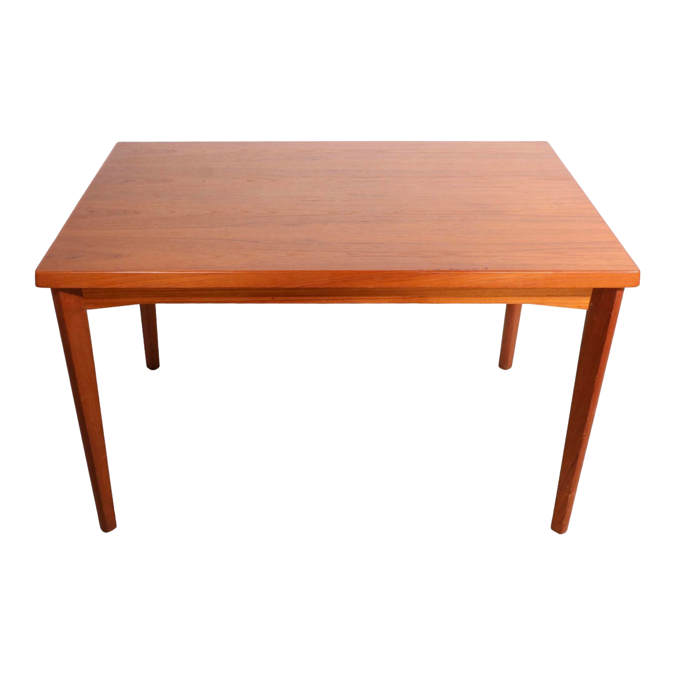 Danish Modern Mid Century Dining Table With Pull Out Leaves Att. To