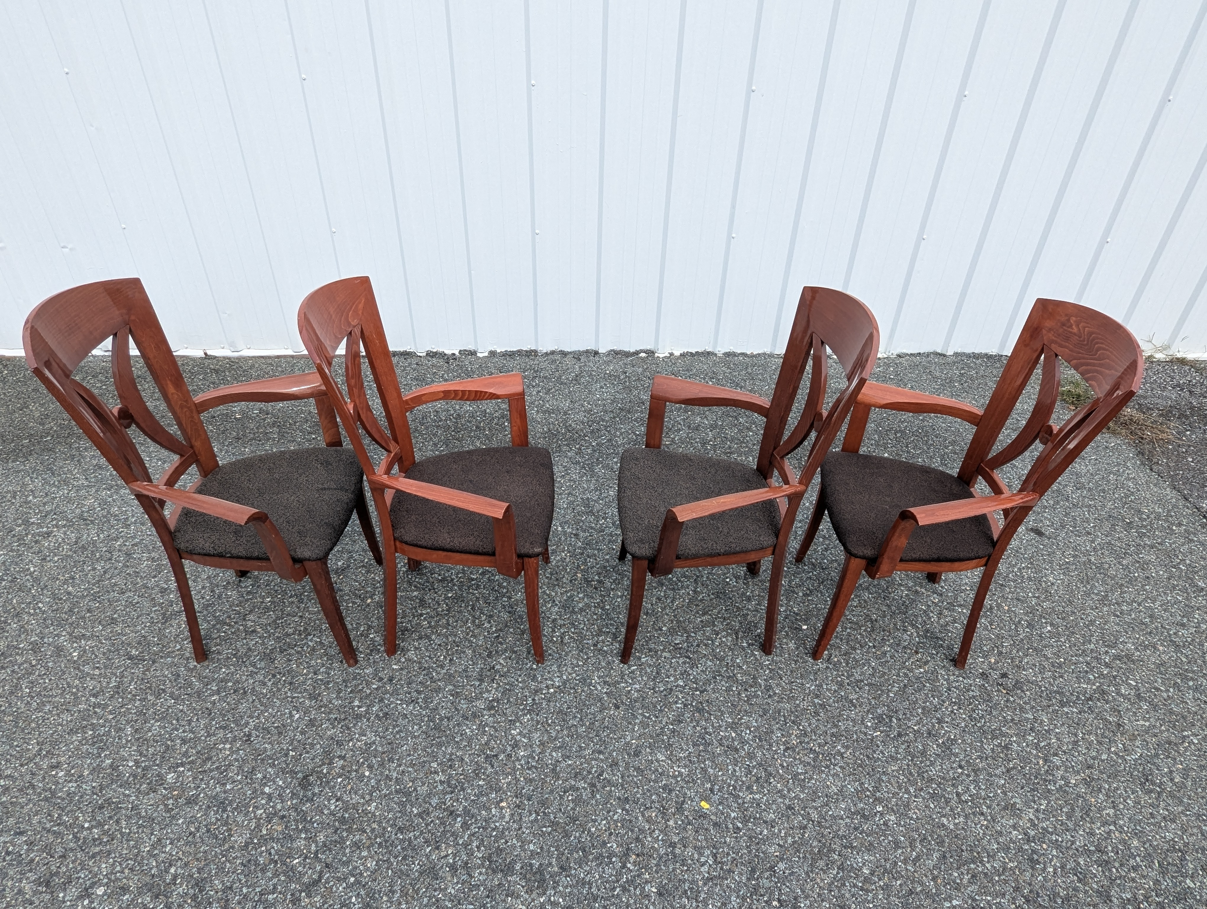 椅子 made in ITALIY dining chair Set of Four Handmade Mid-Century Modern Italian Dining
