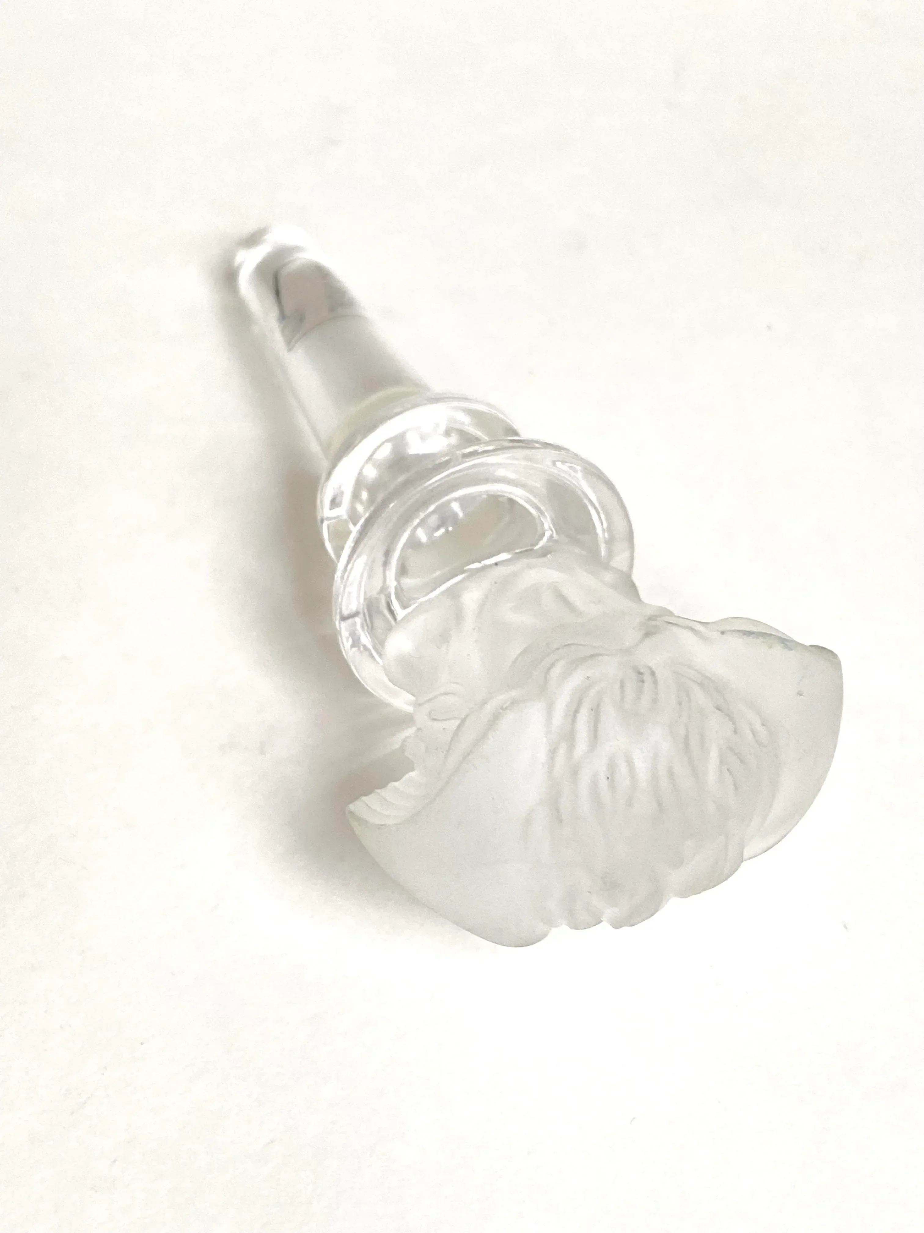 Late 20th Century Versace Medusa Wine Stoppers in Clear