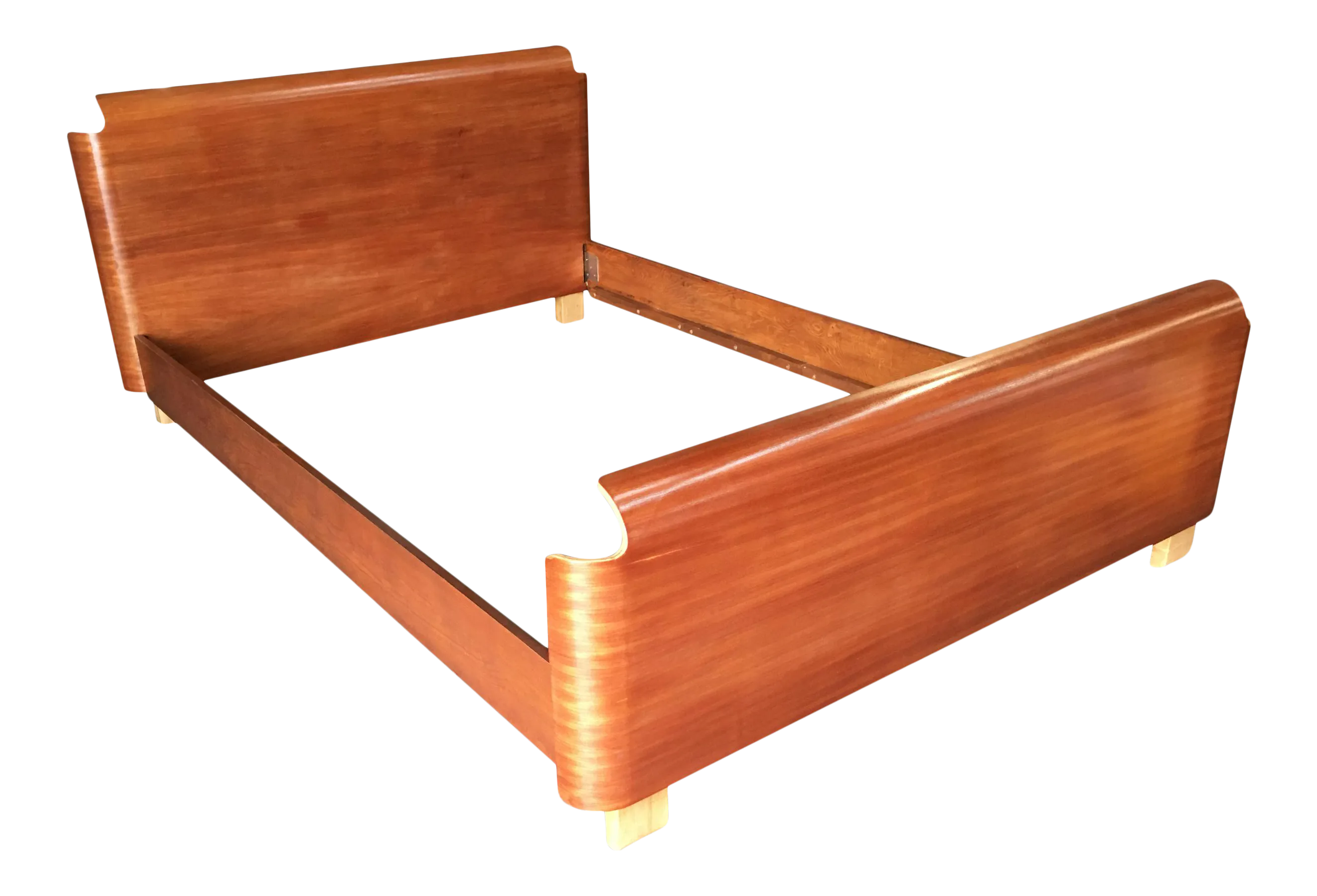 Mid Century Molded Plywood Bed Frame Chairish