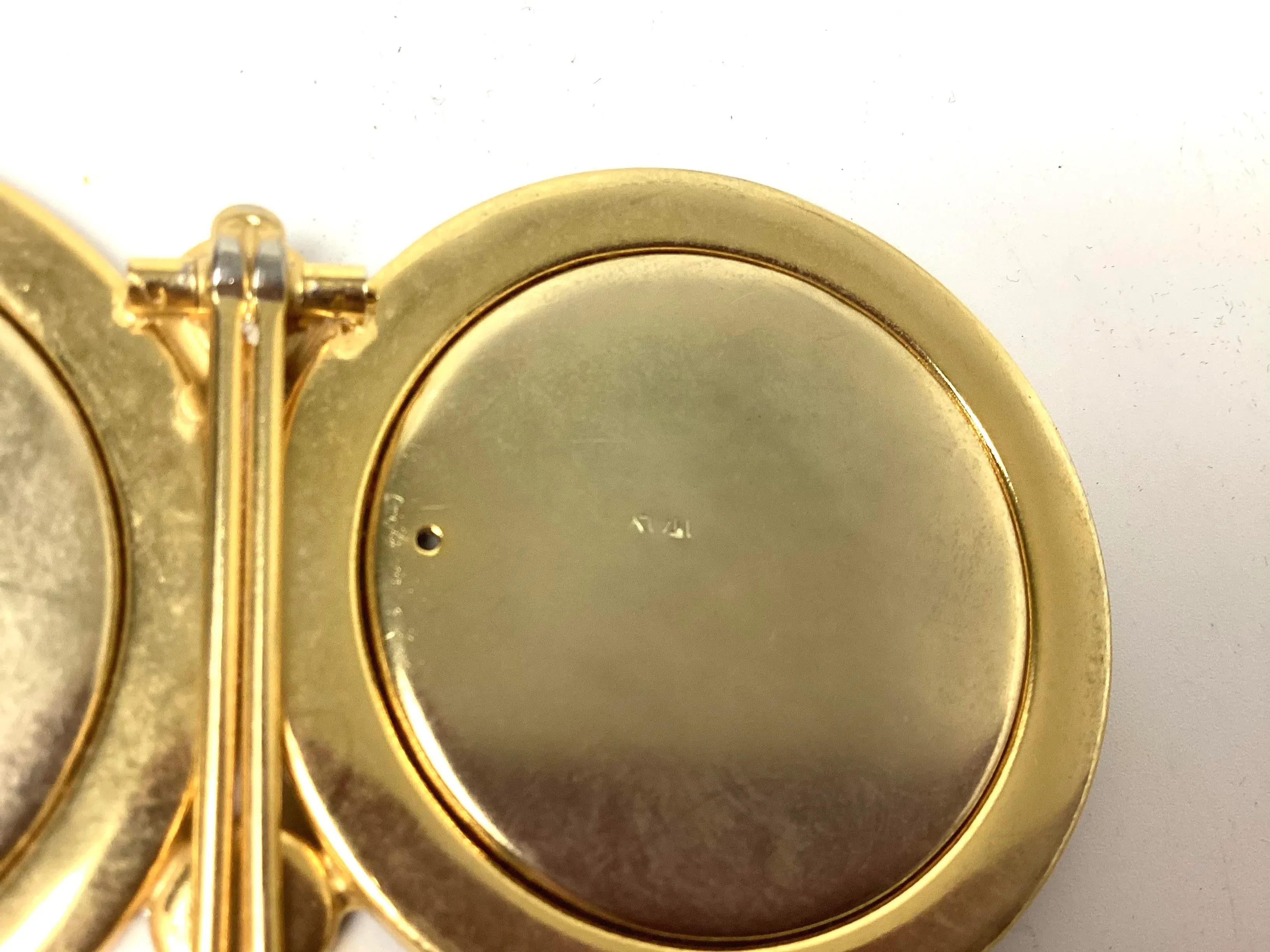 Vintage Micro Mosaic Double Image Picture Frame Italian