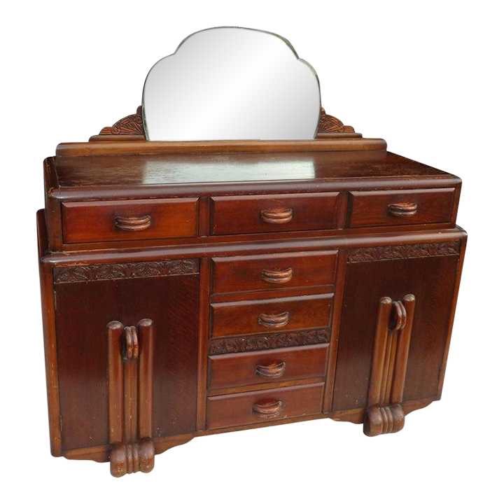 1930s Antique Art Deco Sideboard | Chairish