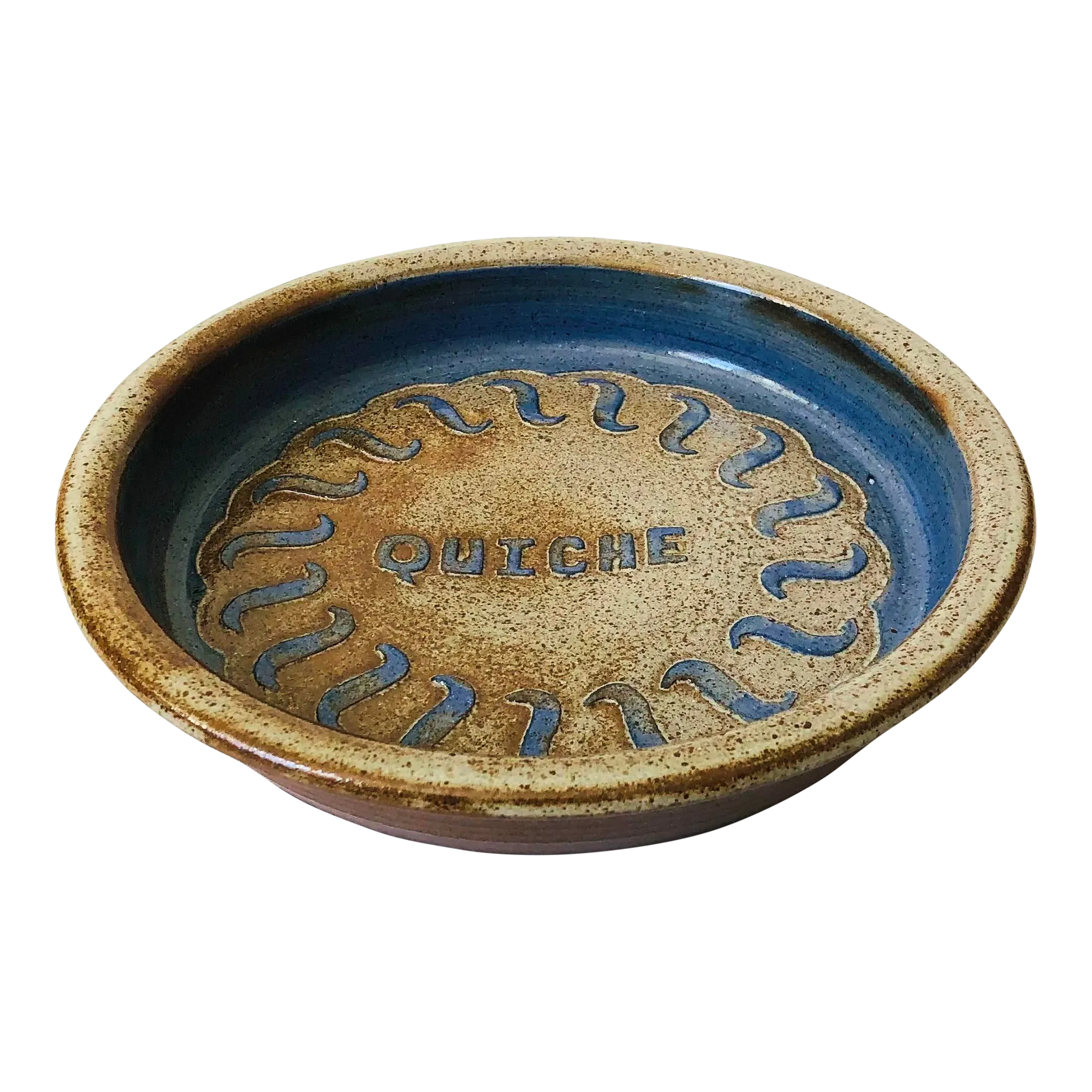 Studio Pottery Quiche Dish Chairish