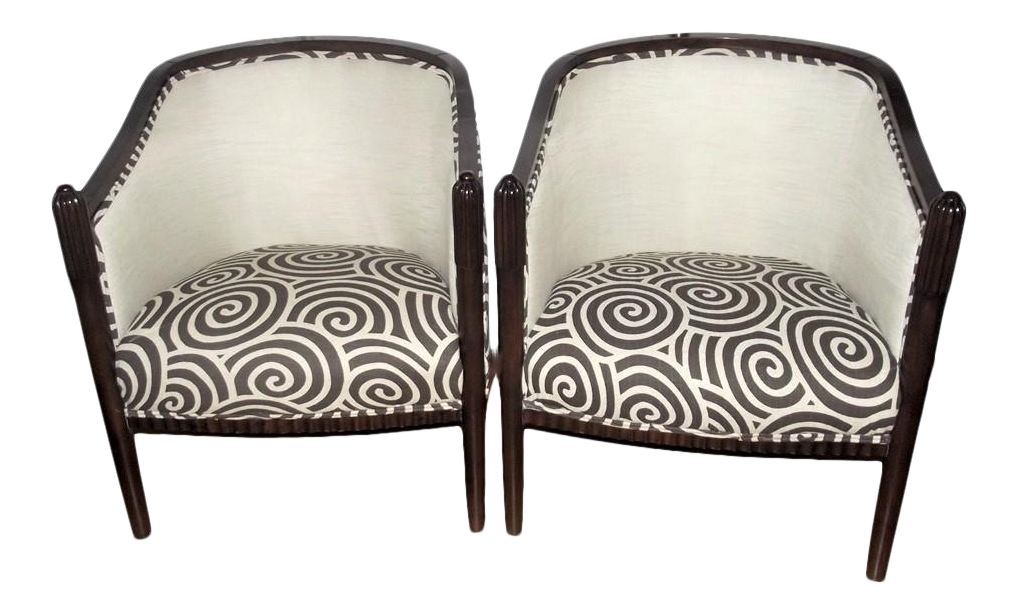 Early 20th Century Art Deco Chairs a Pair Chairish