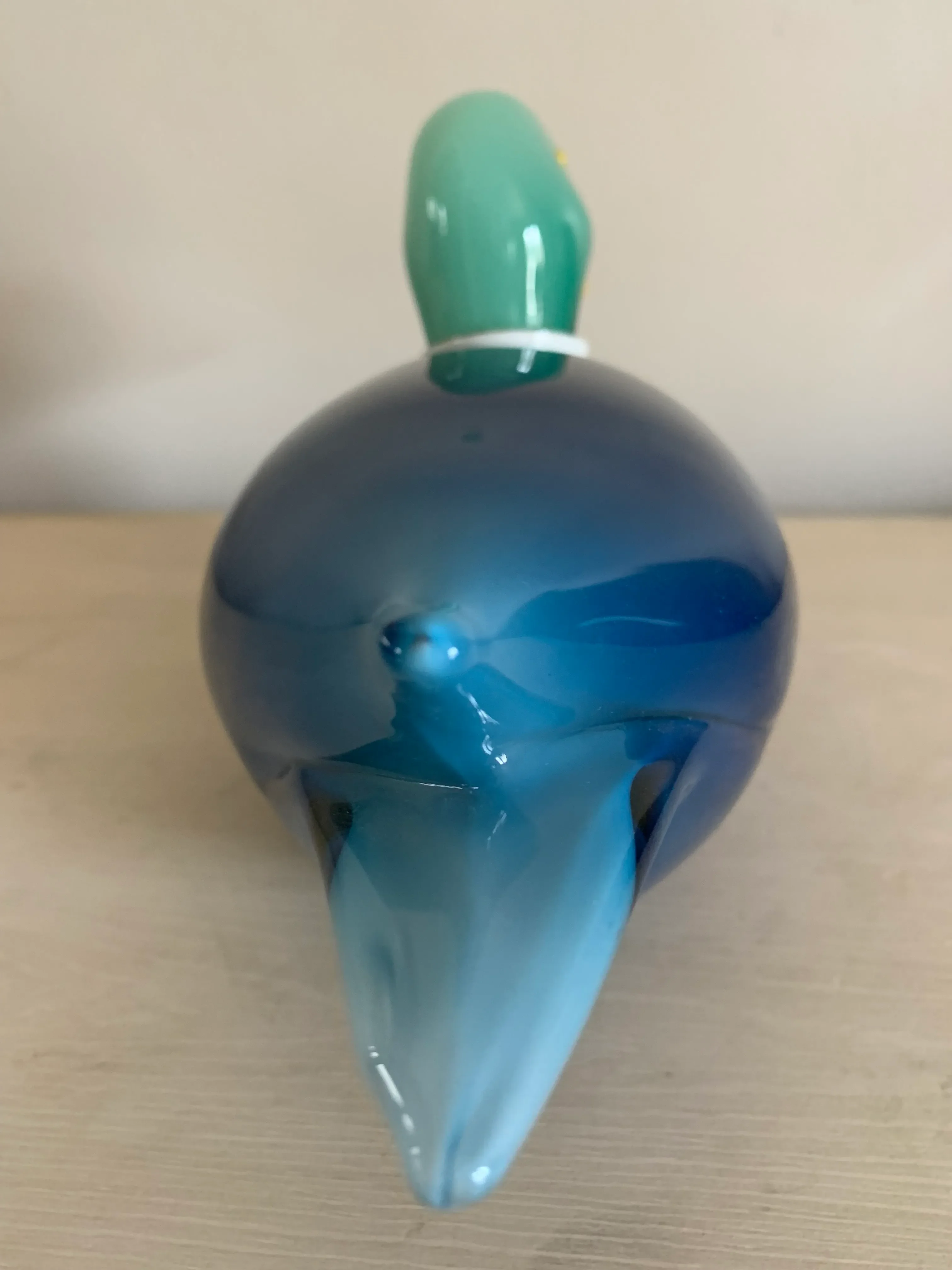 Large Murano Art Glass Duck Figurine