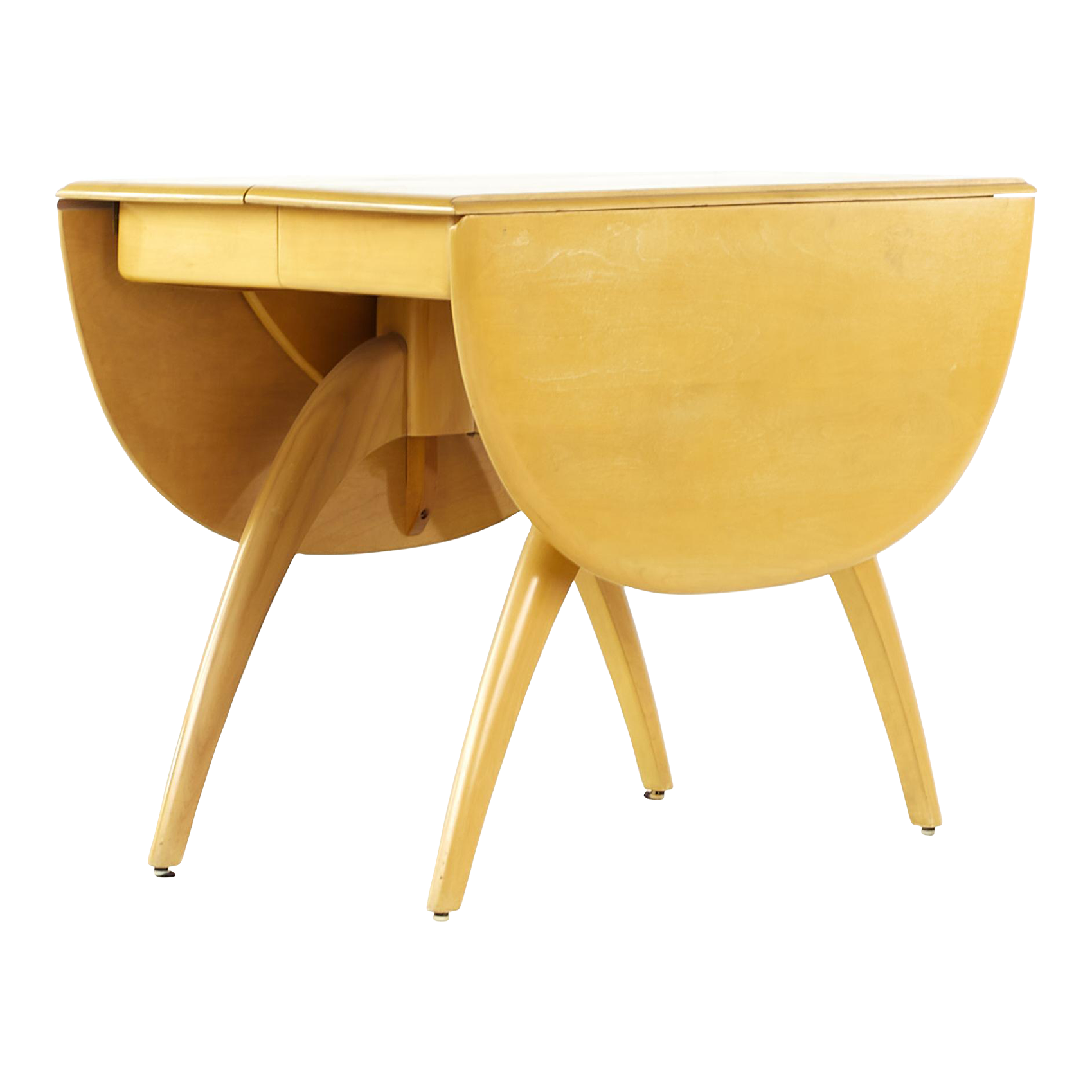 Heywood Wakefield Wishbone Mid Century Dining Table With 2 Leaves