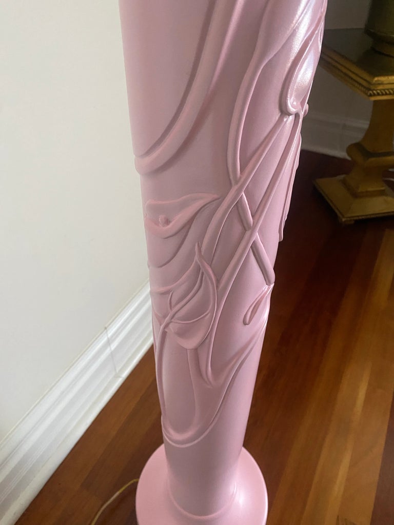 Vintage 1980s Frederick Cooper Art Nouveau Deco Floor Lamp | Chairish