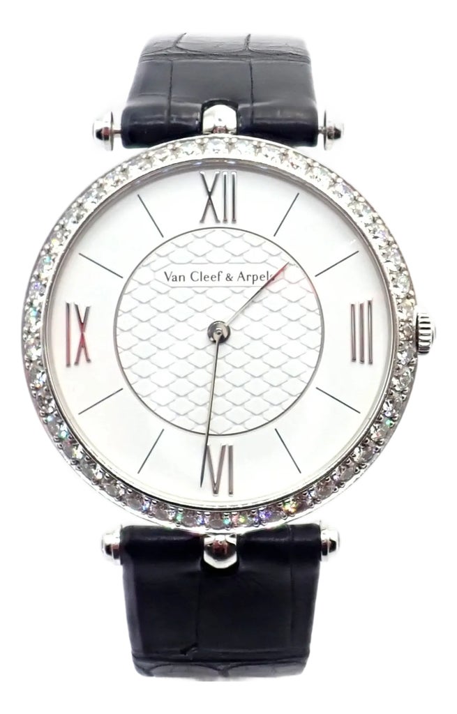 Van Cleef & Arpels Pierre Arpels White Gold Diamond Watch  display picture 3