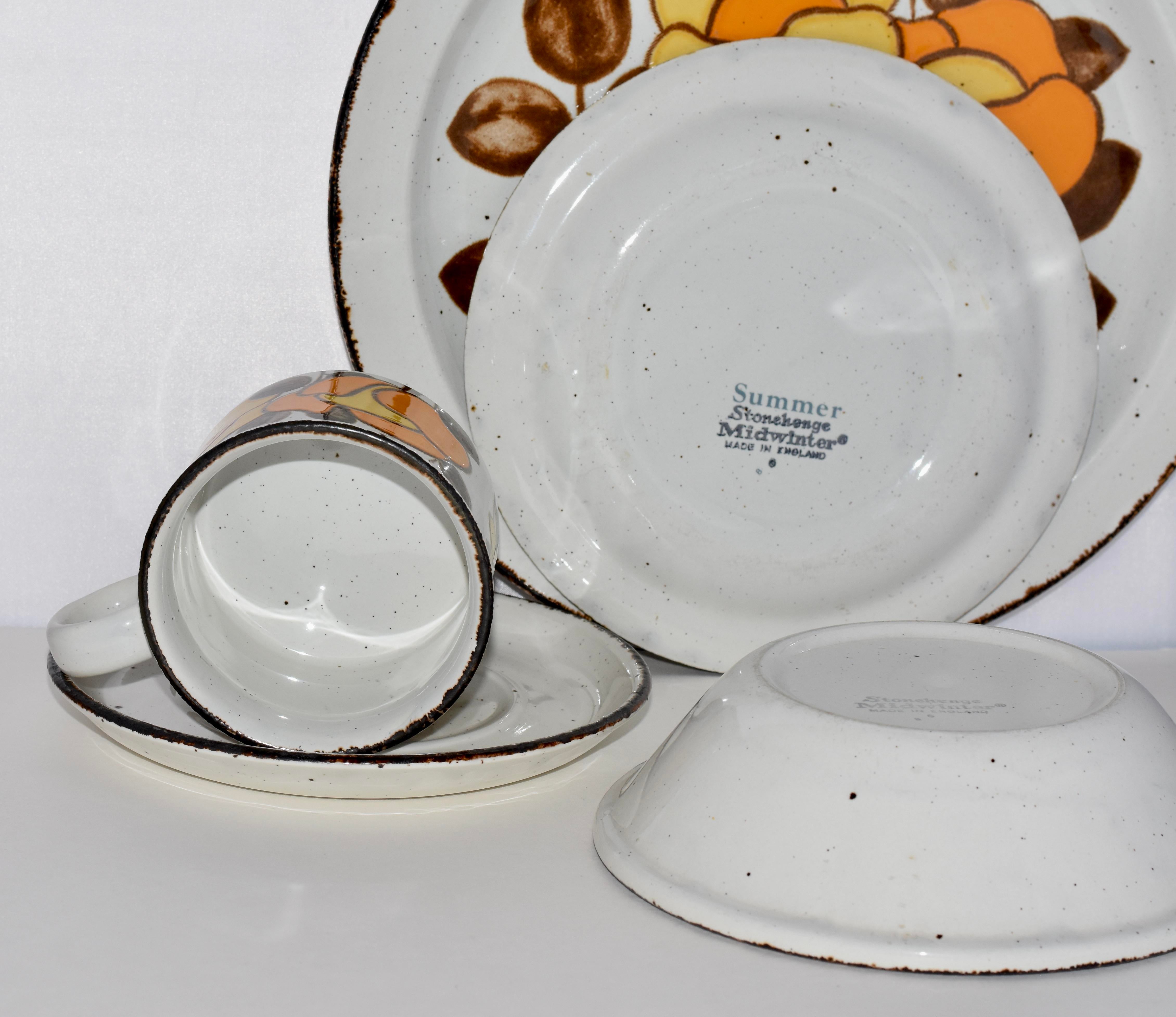 1980s Stonehenge Midwinter Summer Dinner Plate Desert Plate Bowl