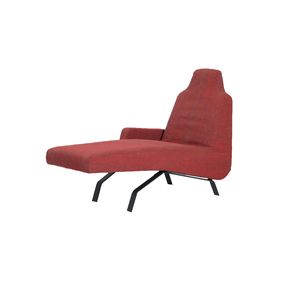 Prototype Red Scandy Lounge Chair by Fabiaan Van Severen for Indera
