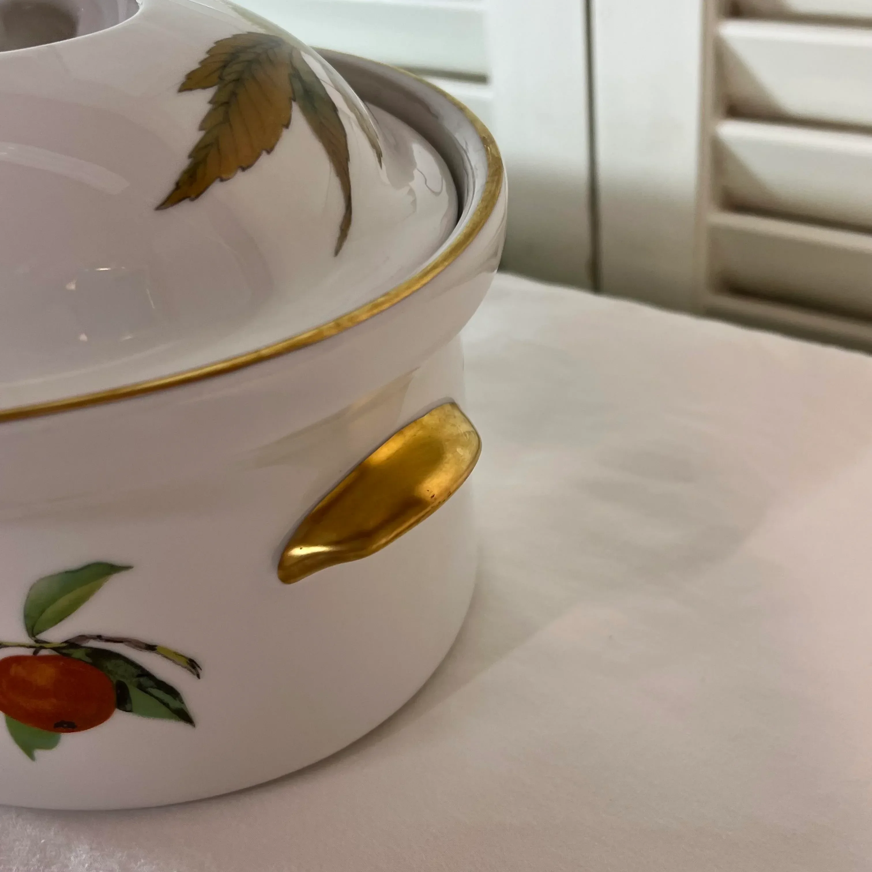 Royal Worcester Evesham Gold Covered Tureen Chairish
