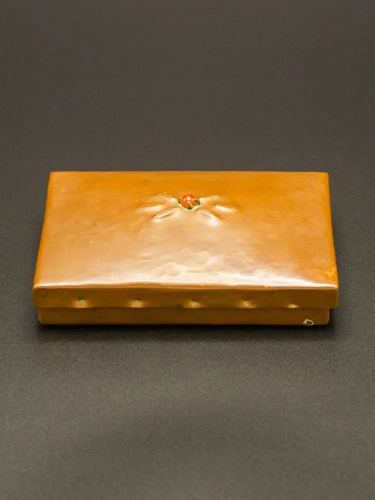 copper tobacco box DUTCH BRASS AND COPPER TOBACCO