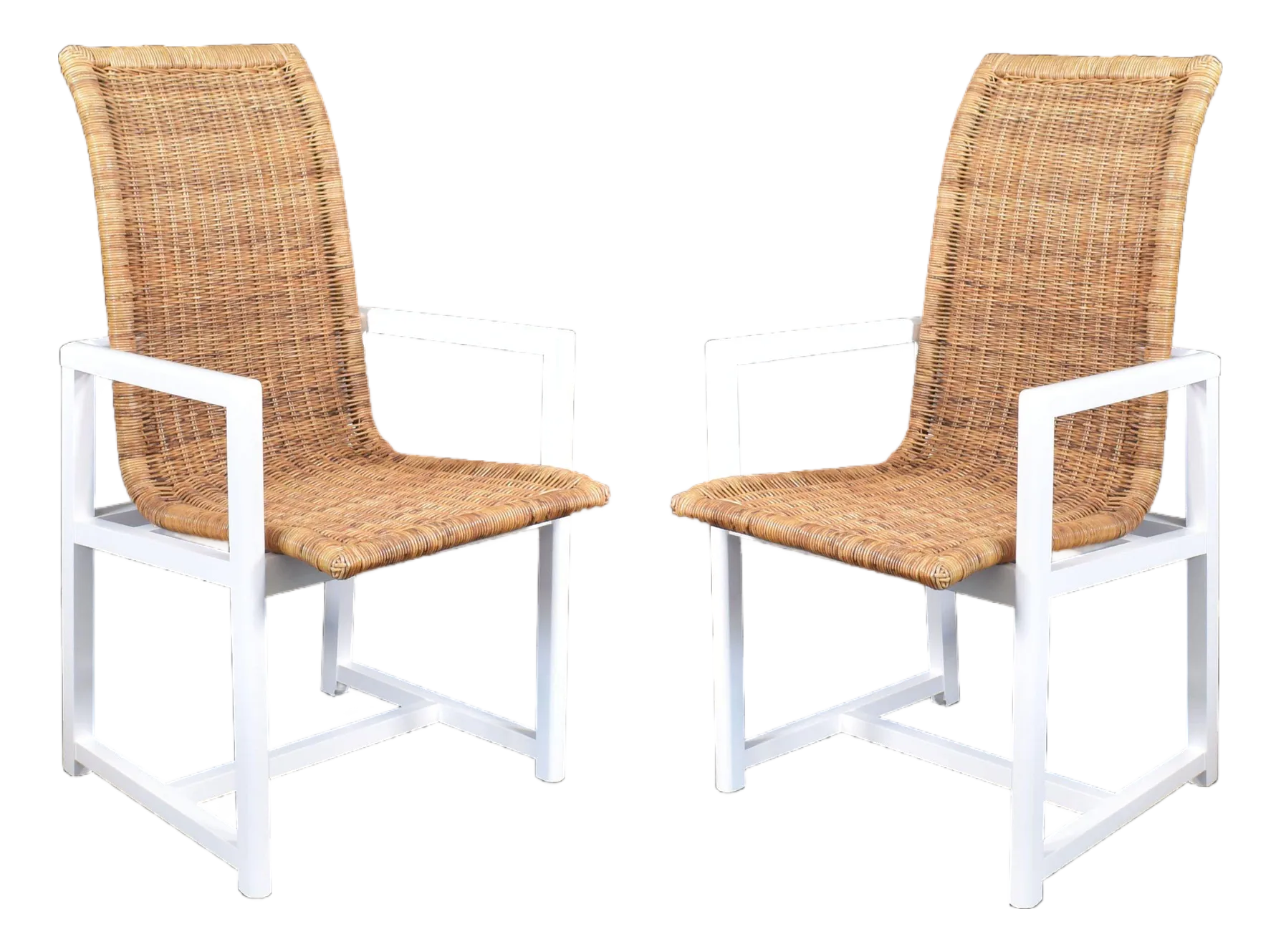 Danny Ho Fong Tropi-cal ラタン　01 Danny Ho Fong for Tropi-Cal Set of 4 Dinning Rattan Chairs | Circa Who