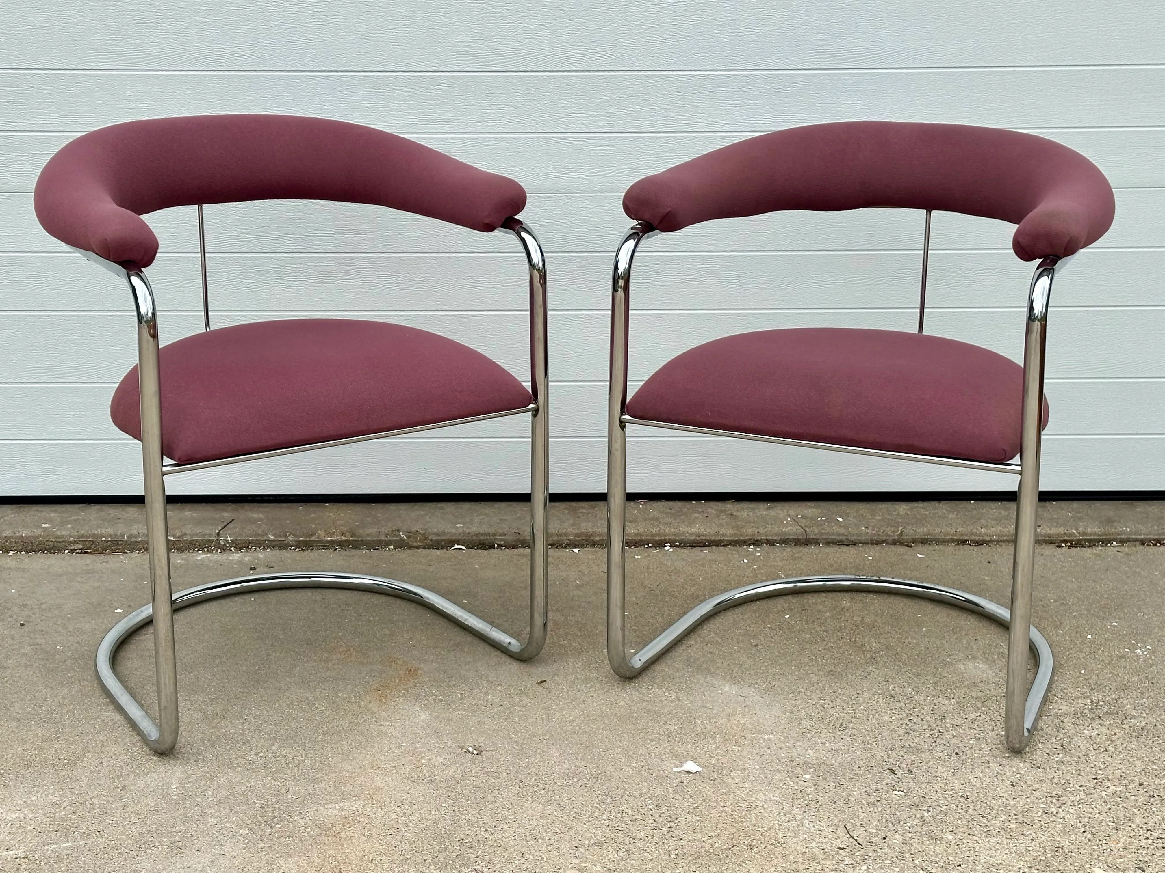 Mid Century Modern Anton Lorenz Thonet Chair Vintage 1970s Anton