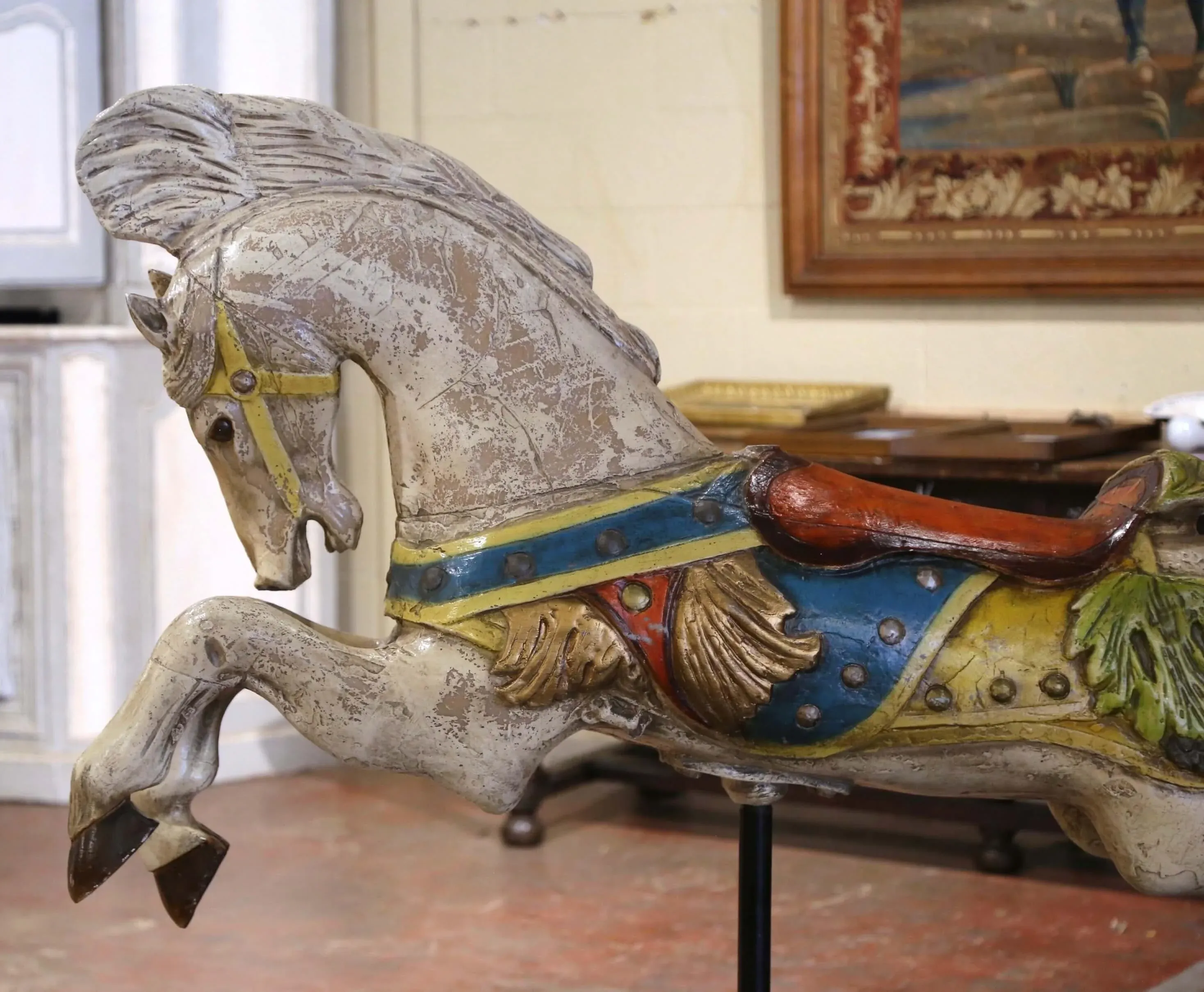 その他 CAROUSEL HORSE STATUE Amazon.com: WeiLaiKeQi Carousel Horse Statue Music Box Resin